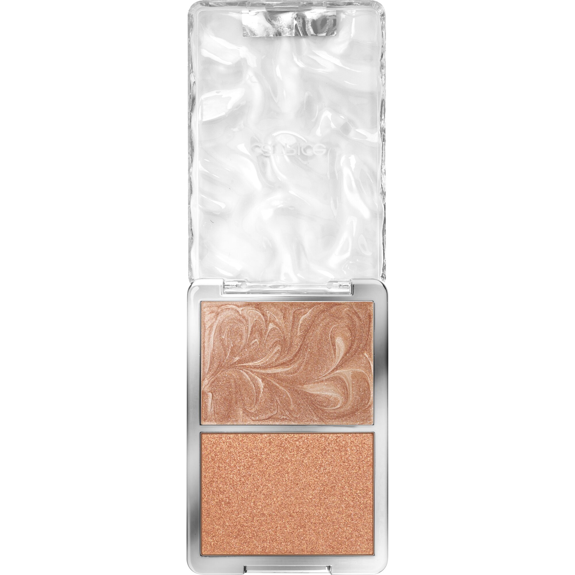 Catrice Highlighter-Palette »UNDERWATER SECRETS Duo Highlighter«, (Set, 3 tlg.), 2-in-1 Highlighter für strahlenden Glow und faszinierendes Finish.
