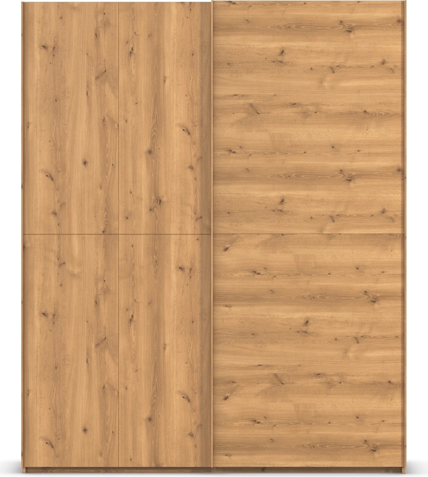 rauch Schwebetürenschrank »Kleiderschrank Schrank Garderobe Schlafzimmerschrank SCALE-WOOD« senkrecht geteilte Türen in robuster massiver Asteiche MADE IN GERMANY