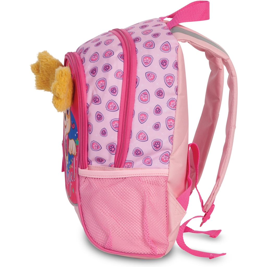 fabrizio® Kinderrucksack »Viacom Paw Patrol, rosa«, reflektierende Streifen auf den Schultergurten-Floureszierende Flächen
