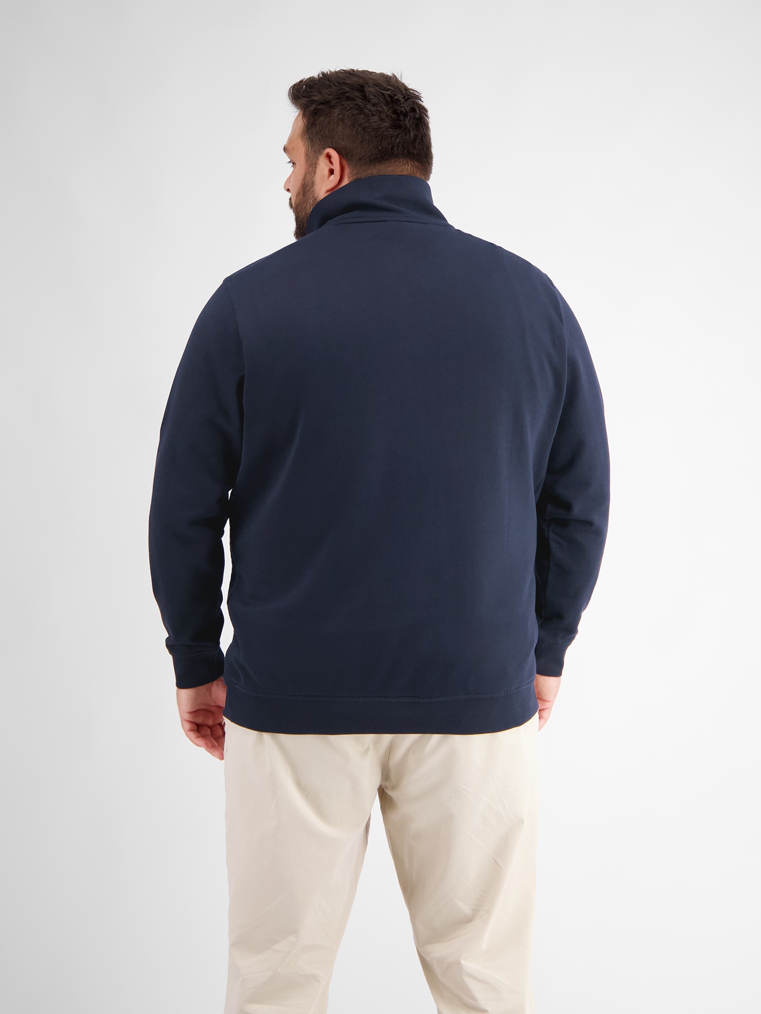 LERROS Sweatshirt »LERROS Sweat-Troyer mit Steppnähten«