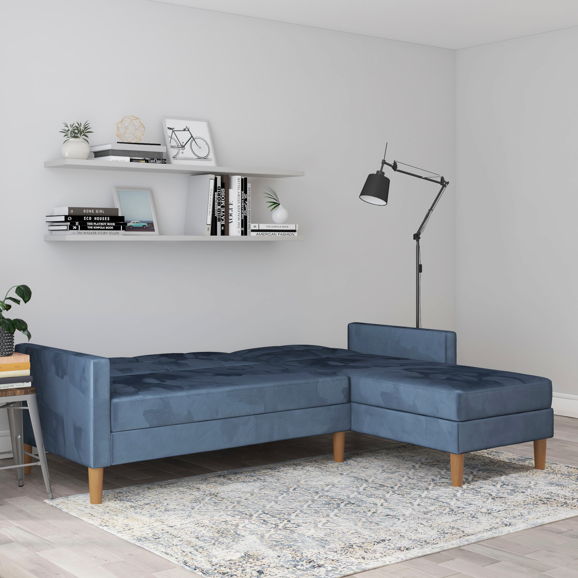 43 Ecksofa kaufen cm beidseitig Bett-Funktion, Sitzhöhe Dorel montierbar, mit Recamiere Home »Lilly«, online