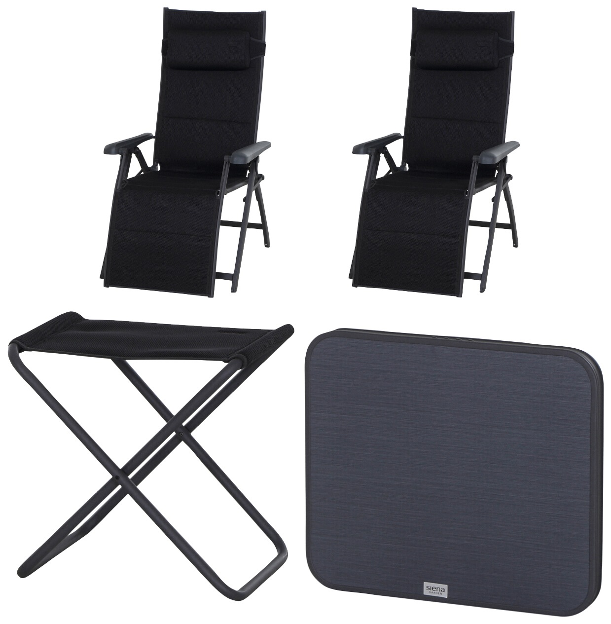 Siena Garden Garten-Essgruppe »Premium«, (4 tlg.)