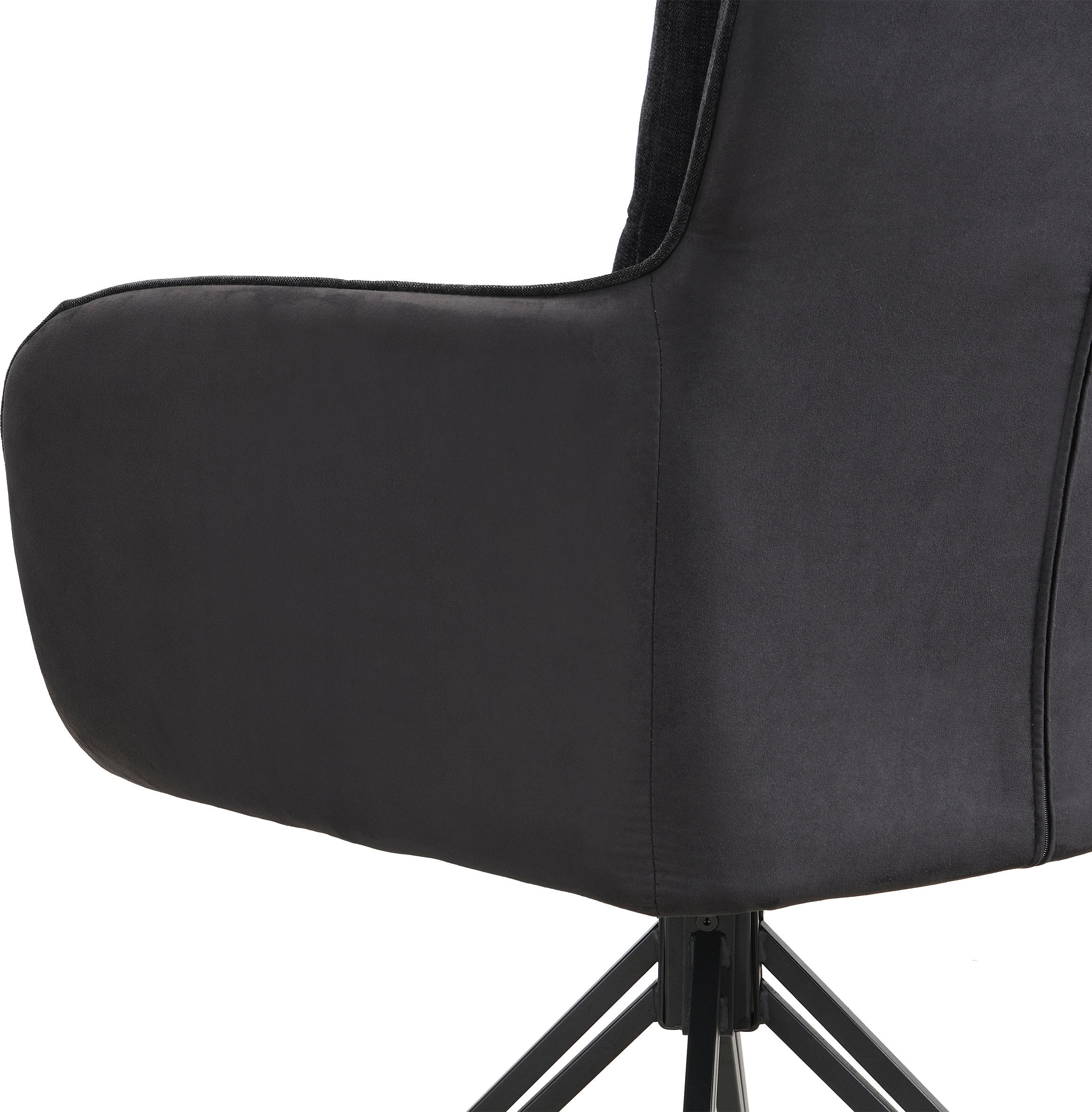 byLIVING Esszimmerstuhl »Tino« (Set) 2 Stk. Microfaser | Webstoff 360 Grad drehbar mit Federkernpolsterung, hochwertige Polsterbezüge