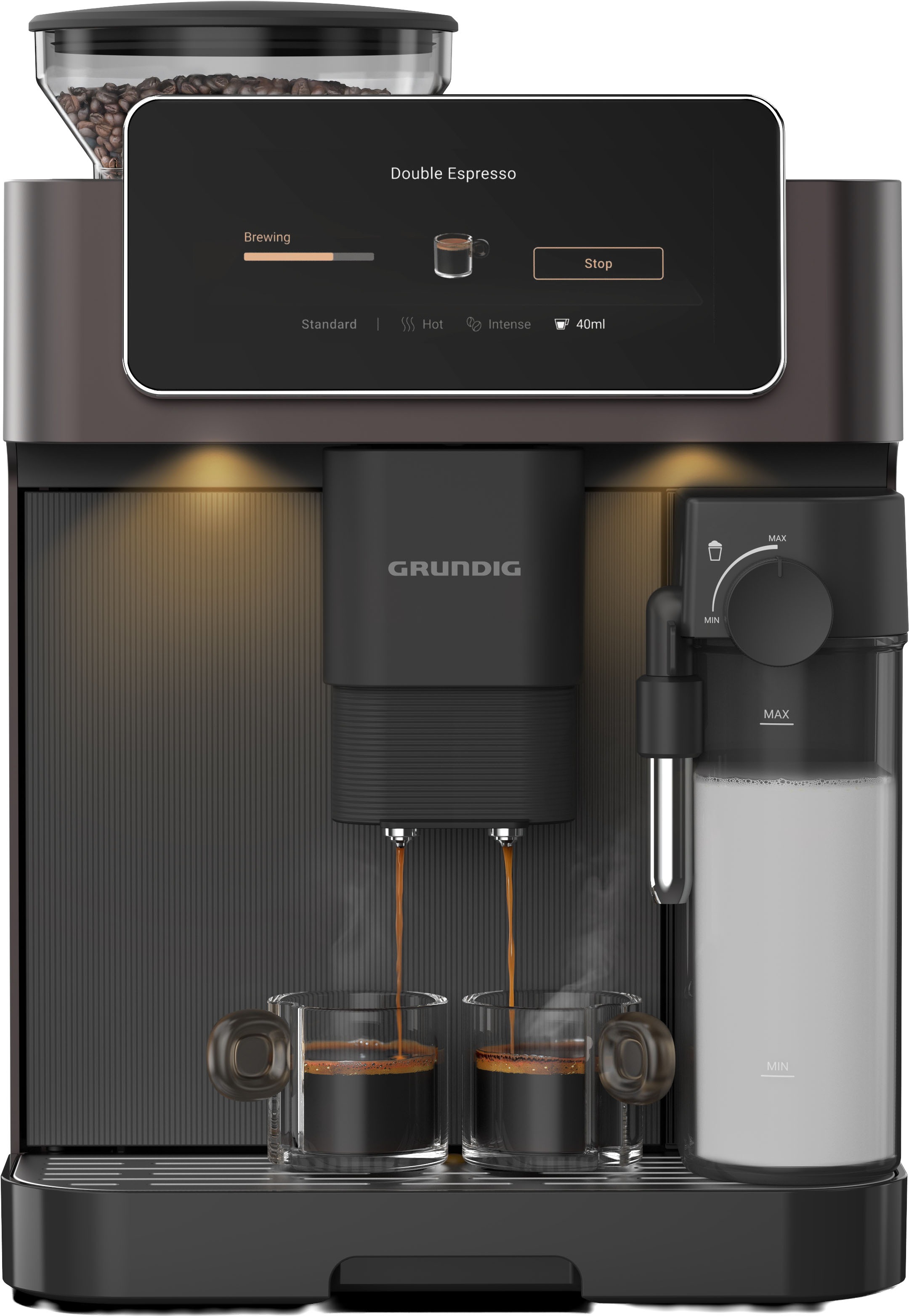 Grundig Kaffeevollautomat »KVA 9230« Premium Kaffeevollautomat mit App, 50+ Getränke & CreamyPro™