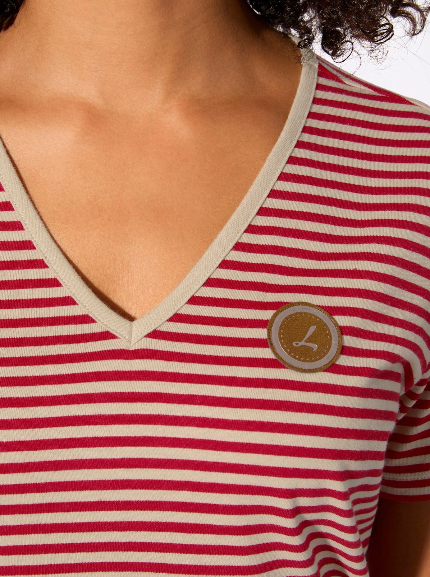 Casual Looks V-Shirt »Ringelshirt« 1 tlg.