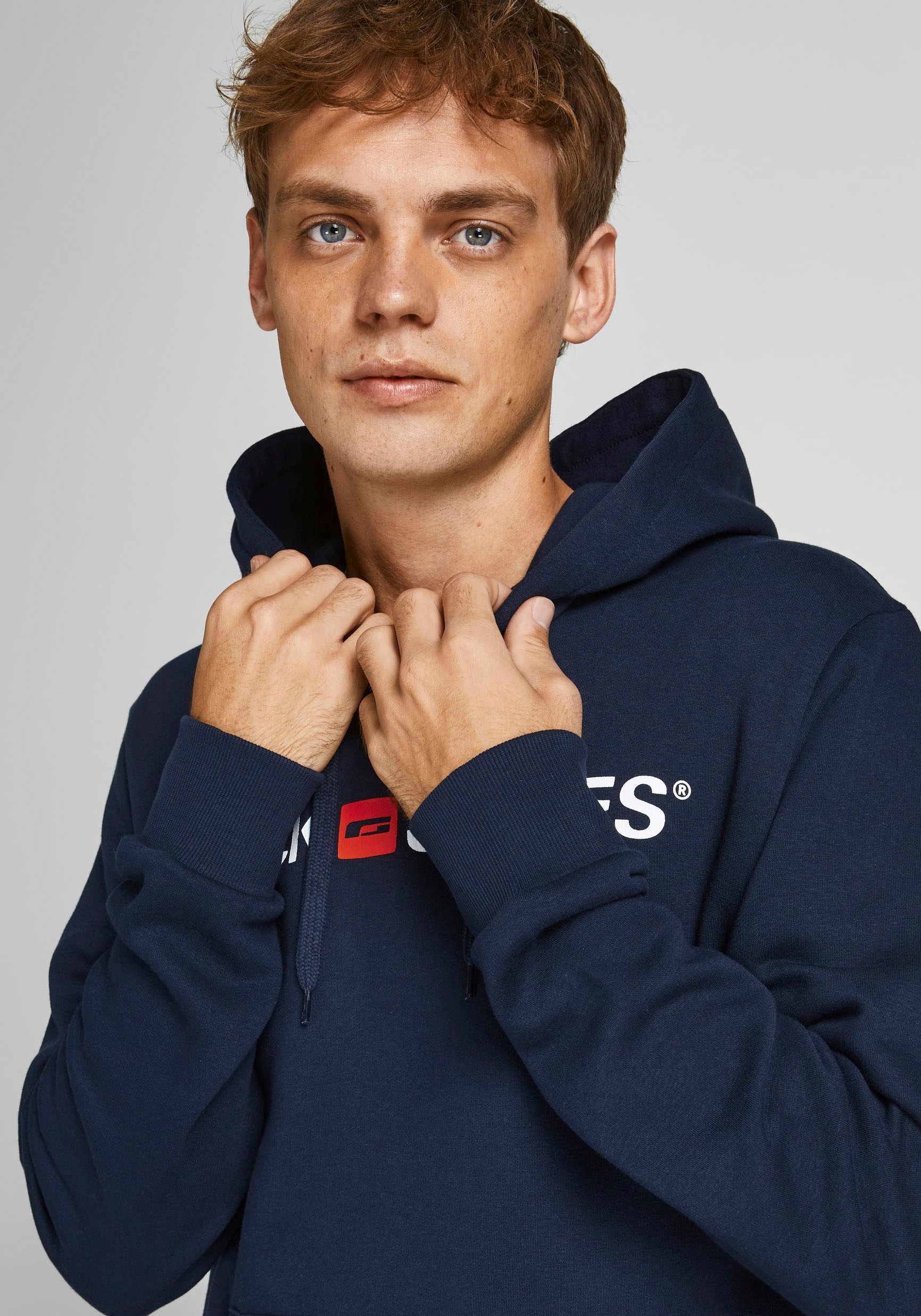 Jack & Jones Kapuzensweatshirt »CORP OLD LOGO SWEAT HOOD«, (Packung, 2 tlg., 2er-Pack)