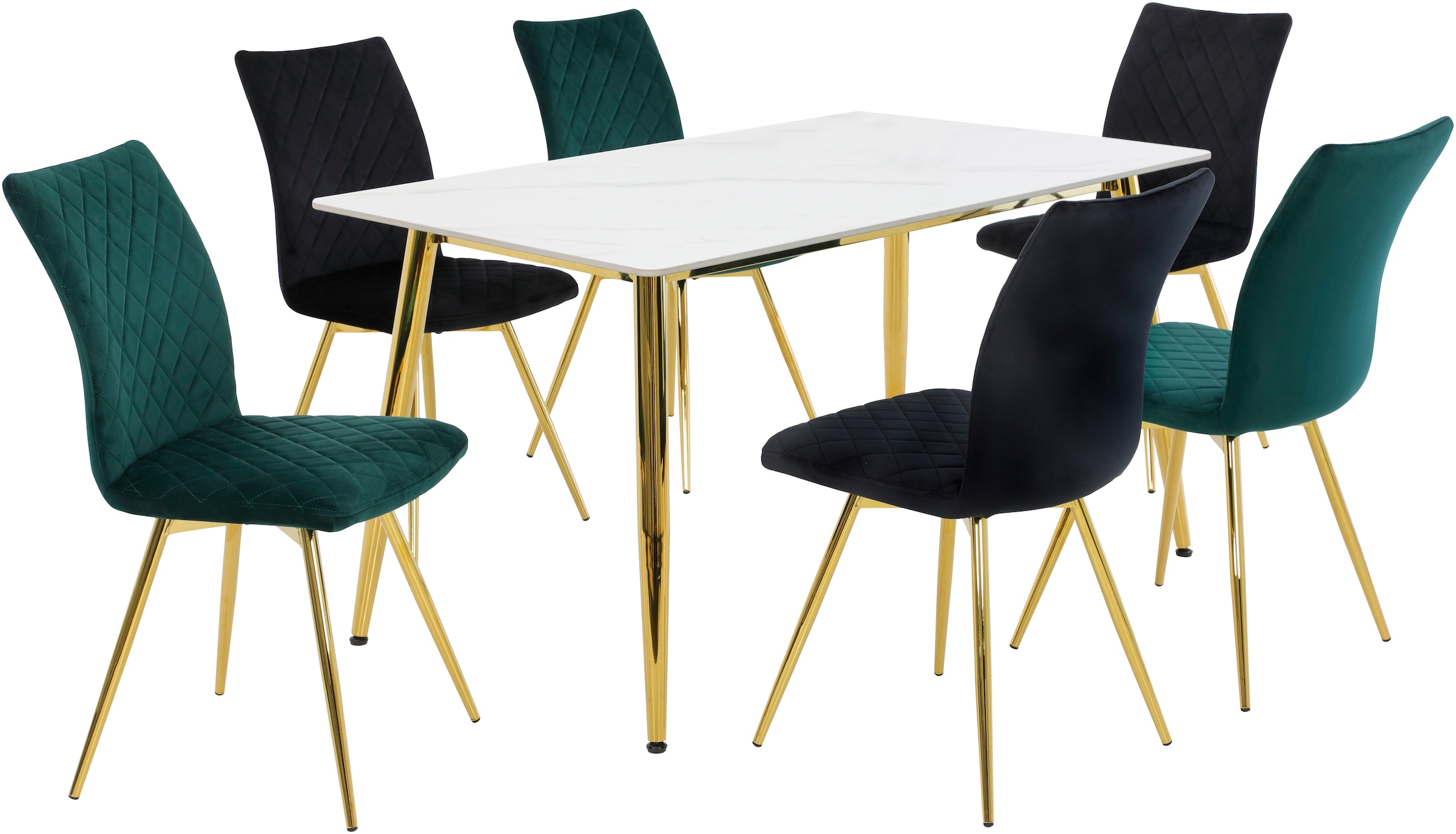 HELA Esstisch »XENIA«, Esstisch, 140 cm Breite, Sinterd Stone, Steinplatte
