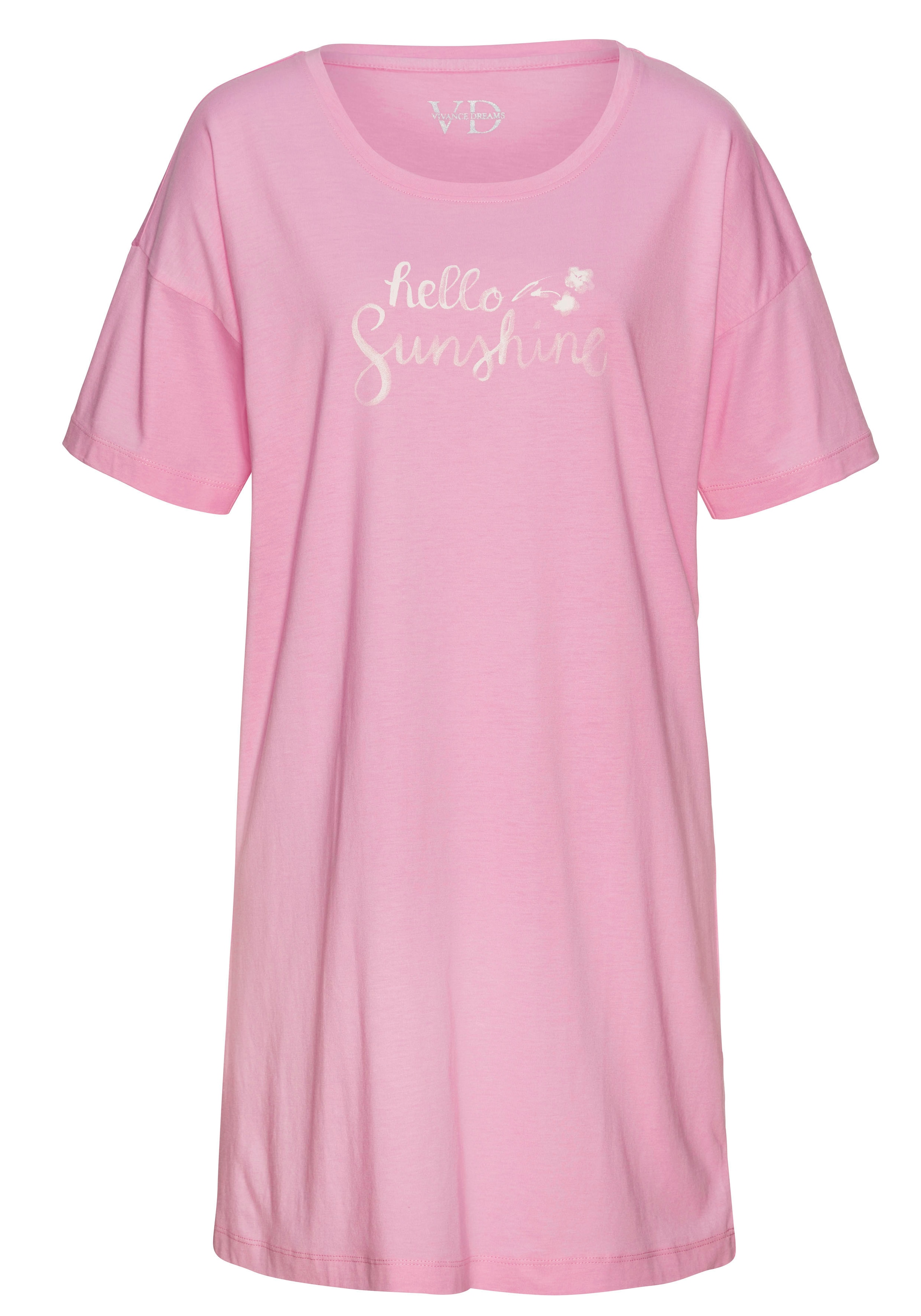 Vivance Dreams Sleepshirt, mit Frontdruck