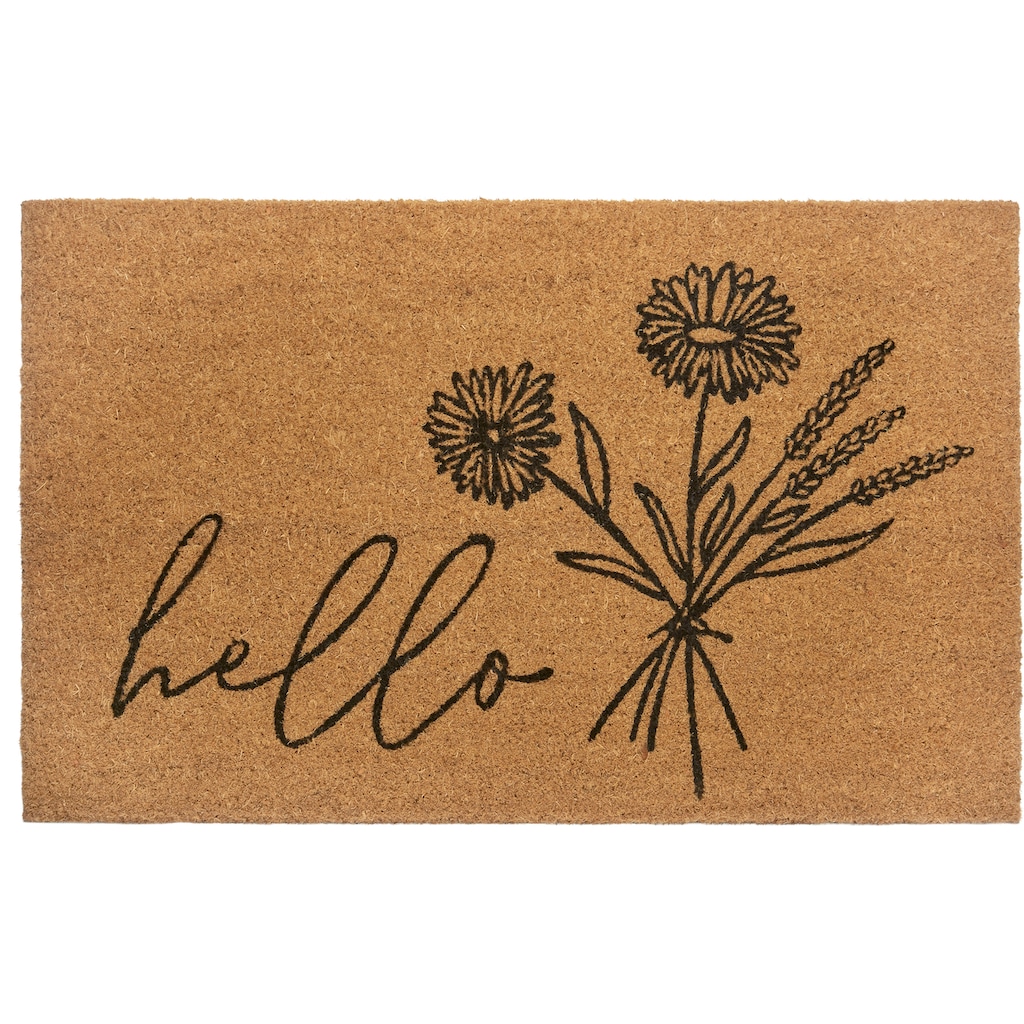 HANSE Home Fußmatte »Hello & Flowers«, rechteckig
