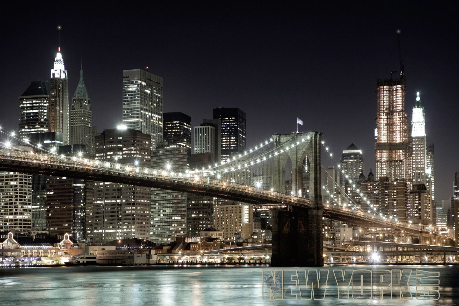 Papermoon Fototapete »Manhatten Bridge«