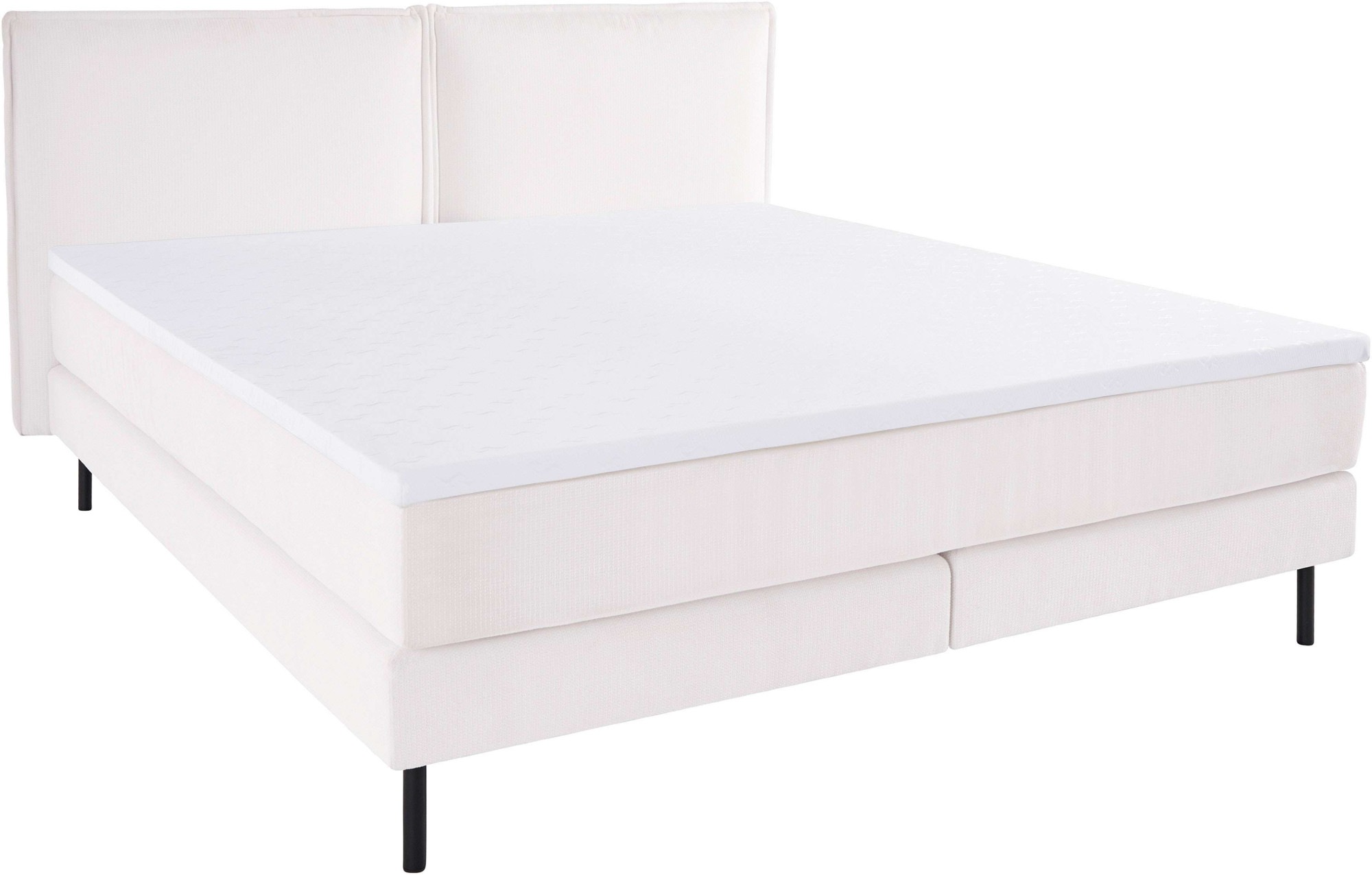 LeGer Home by Lena Gercke Bett »ERIK Boxbett mit Bonnell-/Taschen-Federkernmatratze, Breite 160/180cm« wahlweise Härtegrad der Matratze H2/H3/H4, Polsterbett mit/ohne Topper