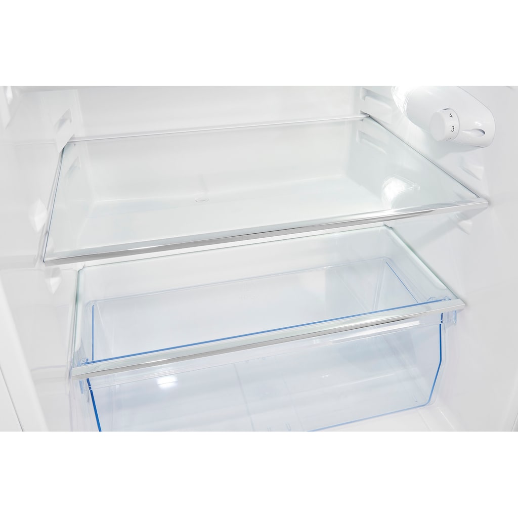 exquisit Kühlschrank, KS18-4-H-170E weiss, 85,0 cm hoch, 60,0 cm breit, 136 L Volumen, 4 Sterne Gefrieren