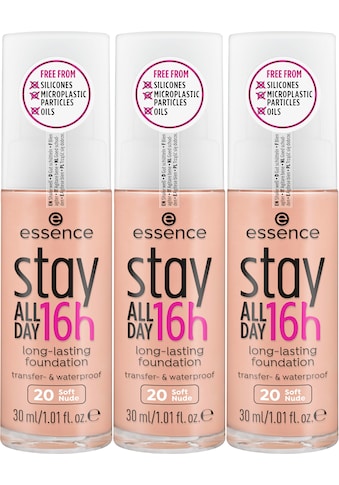 Foundation »stay ALL DAY 16h long-lasting«, (Set, 3 tlg.)