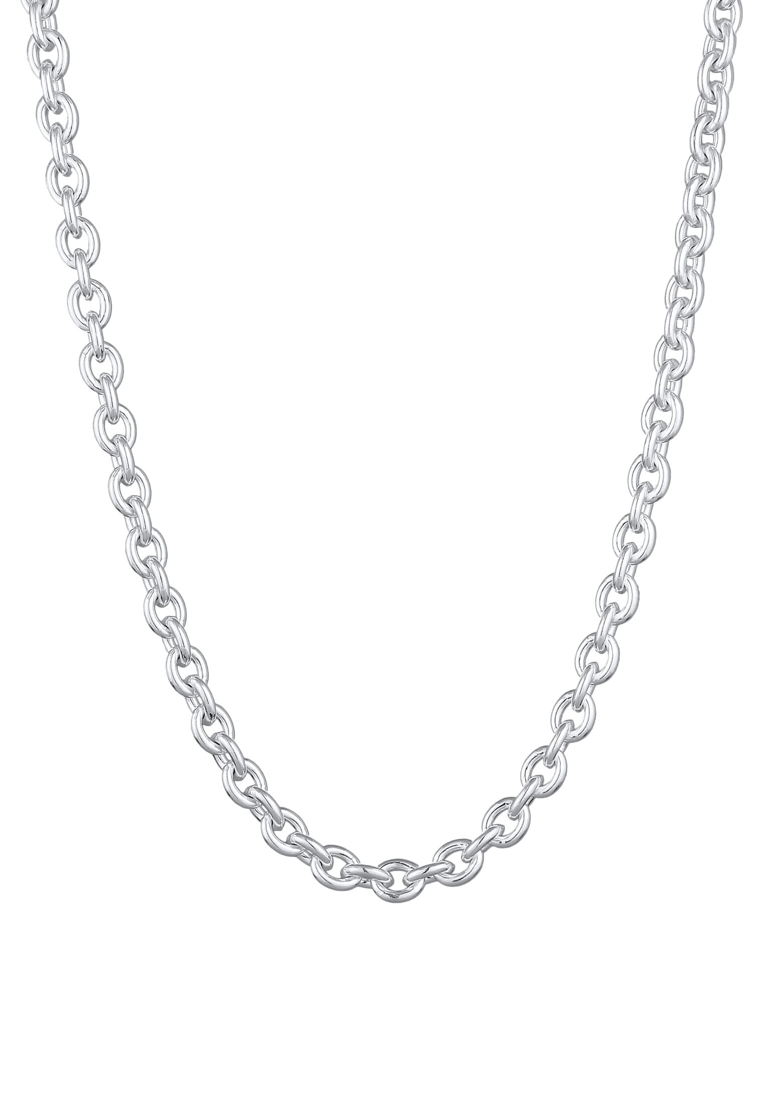 Kuzzoi Silberkette »Halskette Herren Rundanker Modern Elegant Unisex 925 Silber«