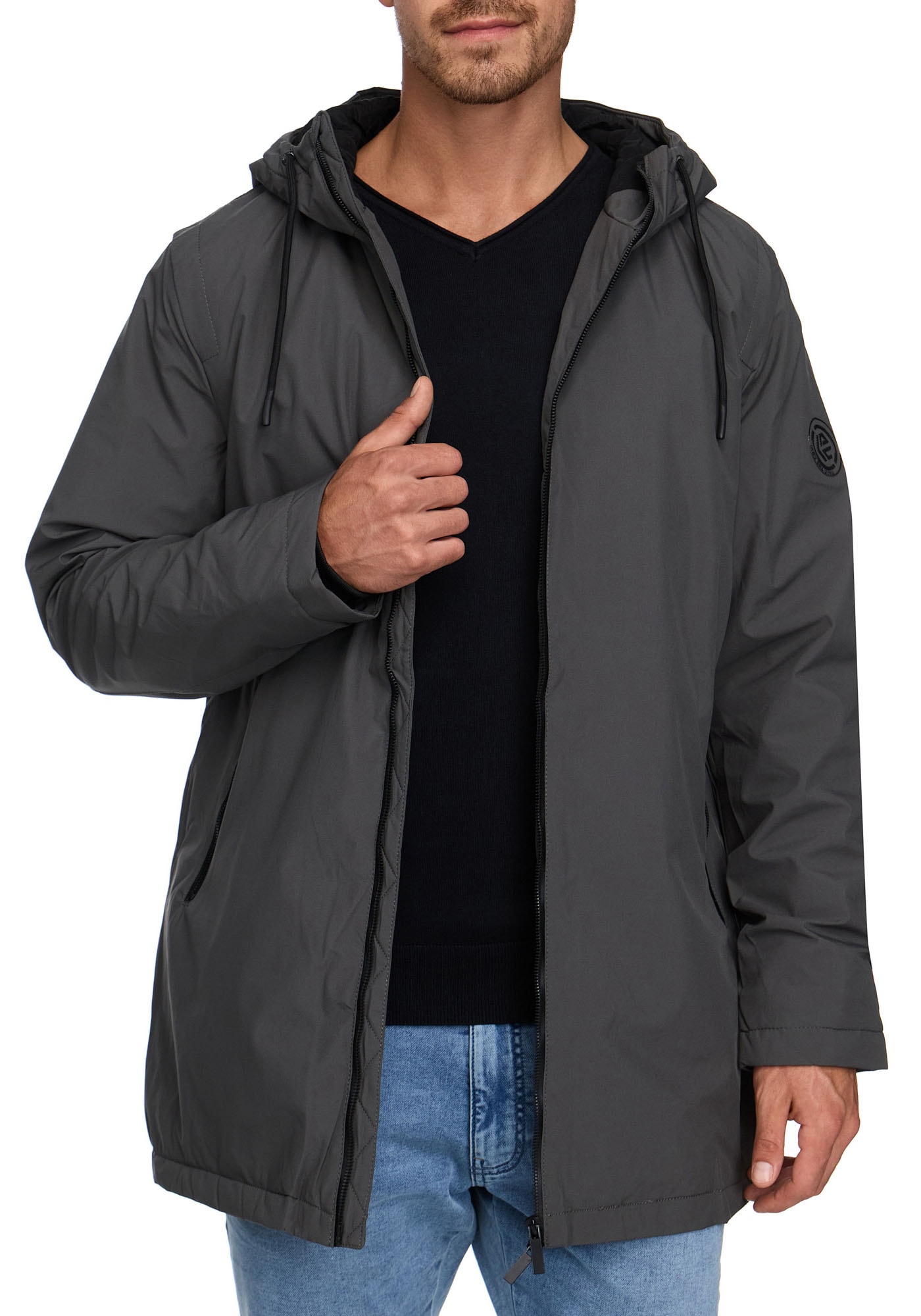 Indicode Langjacke »INChanto«, mit Kapuze