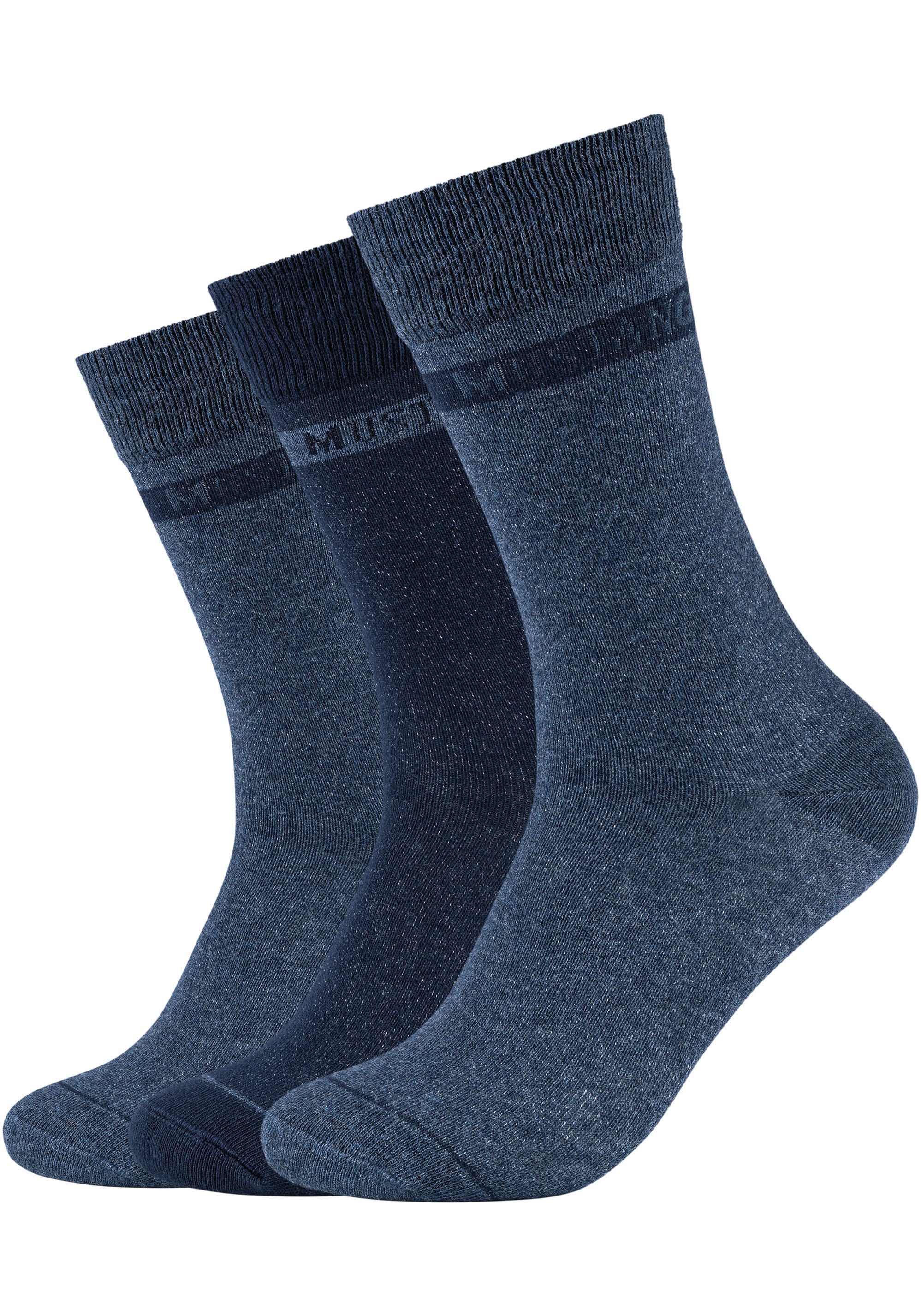 MUSTANG Socken »casual«, (6er Pack), mit Weicher und elastischer Komfortbund
