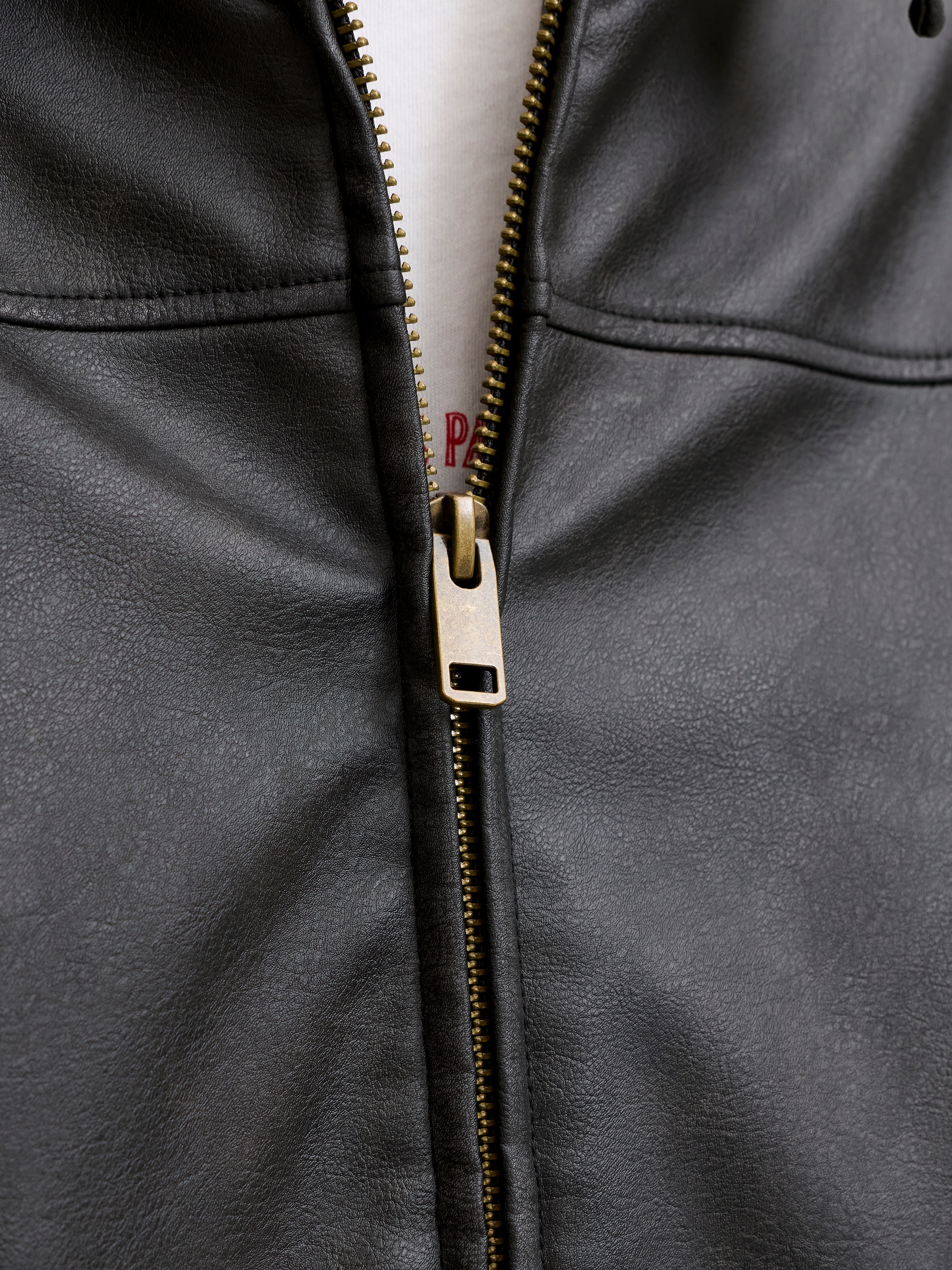 Jack & Jones Lederimitatjacke »JJMARLON PU JACKET« Kunstfaser, regular fit
