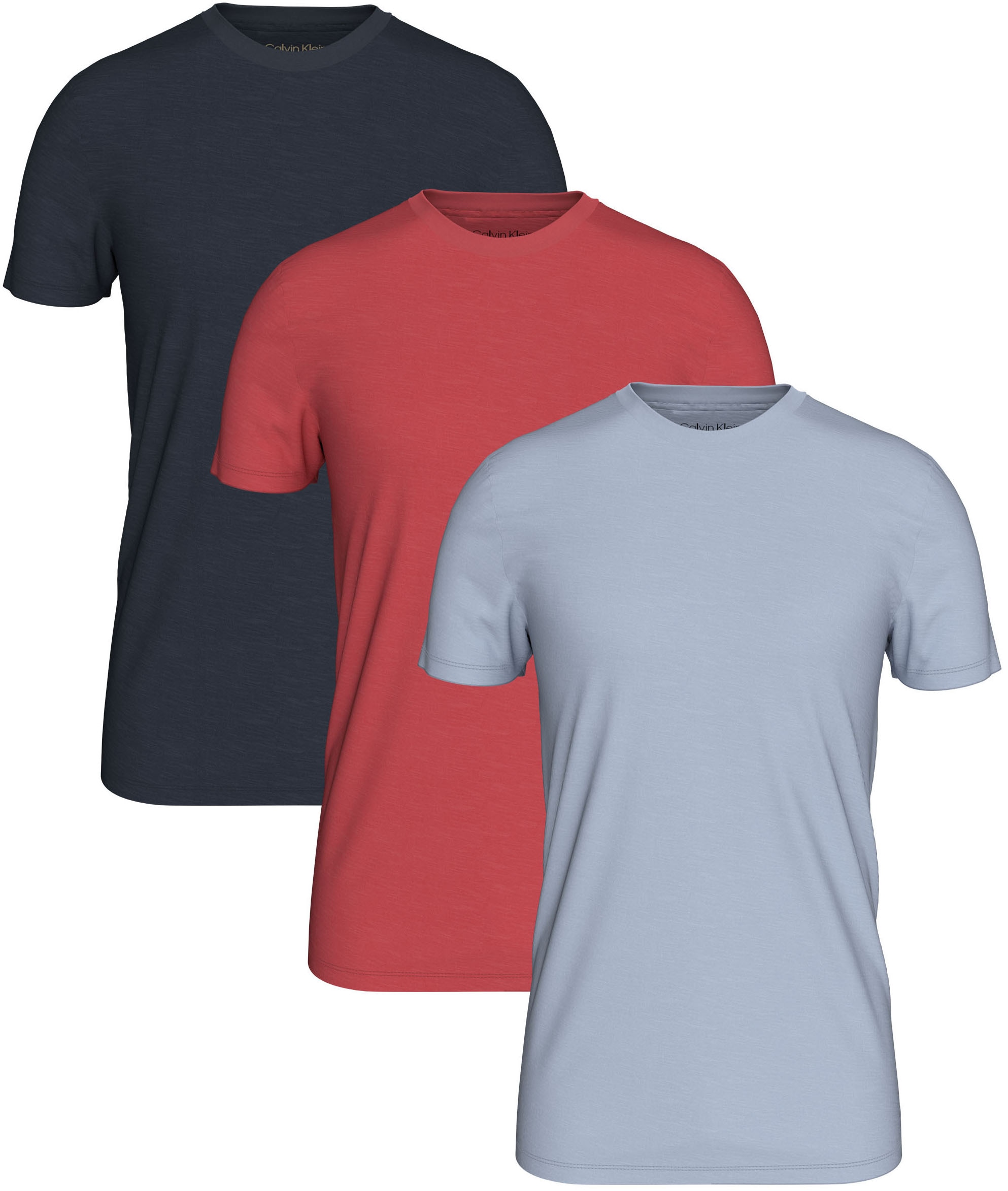 Calvin Klein Underwear T-Shirt »S/S CREW NECK 3PK« Packung, 3er-Pack, 3 tlg. mit Logostickerei