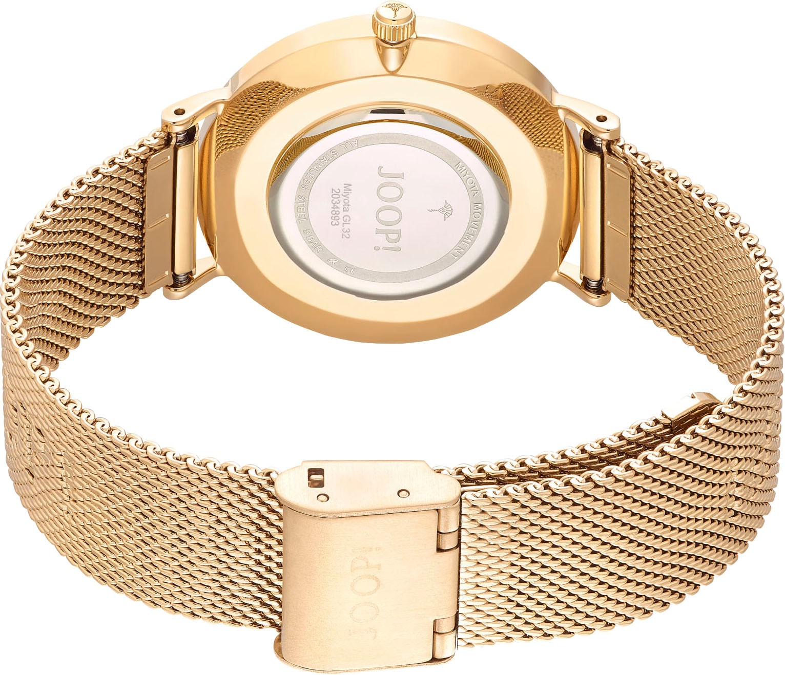 JOOP! Quarzuhr, Armbanduhr, Damenuhr, analog, Edelstahlarmband