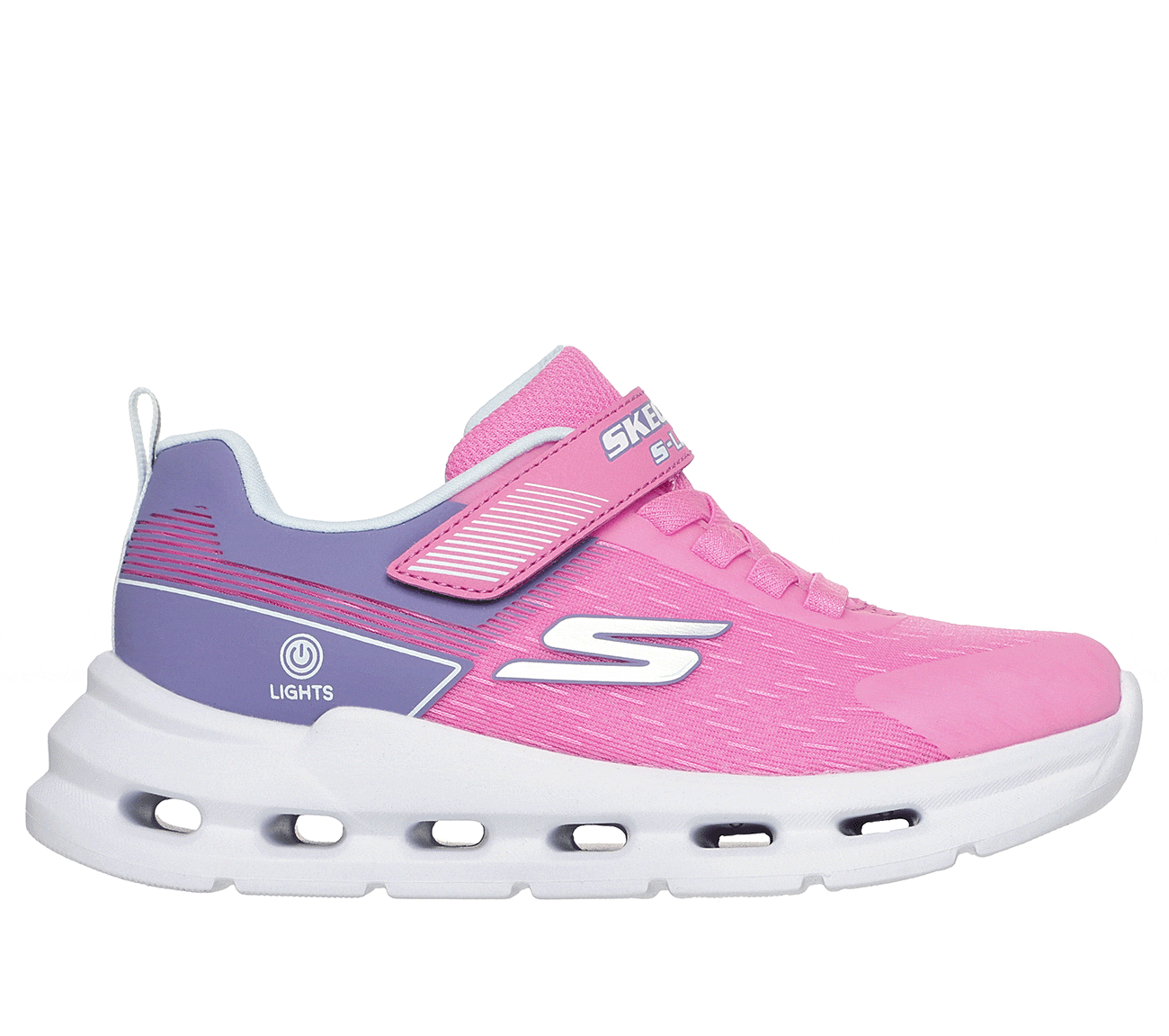 Skechers Sneaker »GLIDE-STEP LIGHTS«  Halbschuh mit Glide Step, Größenschablone zum Download