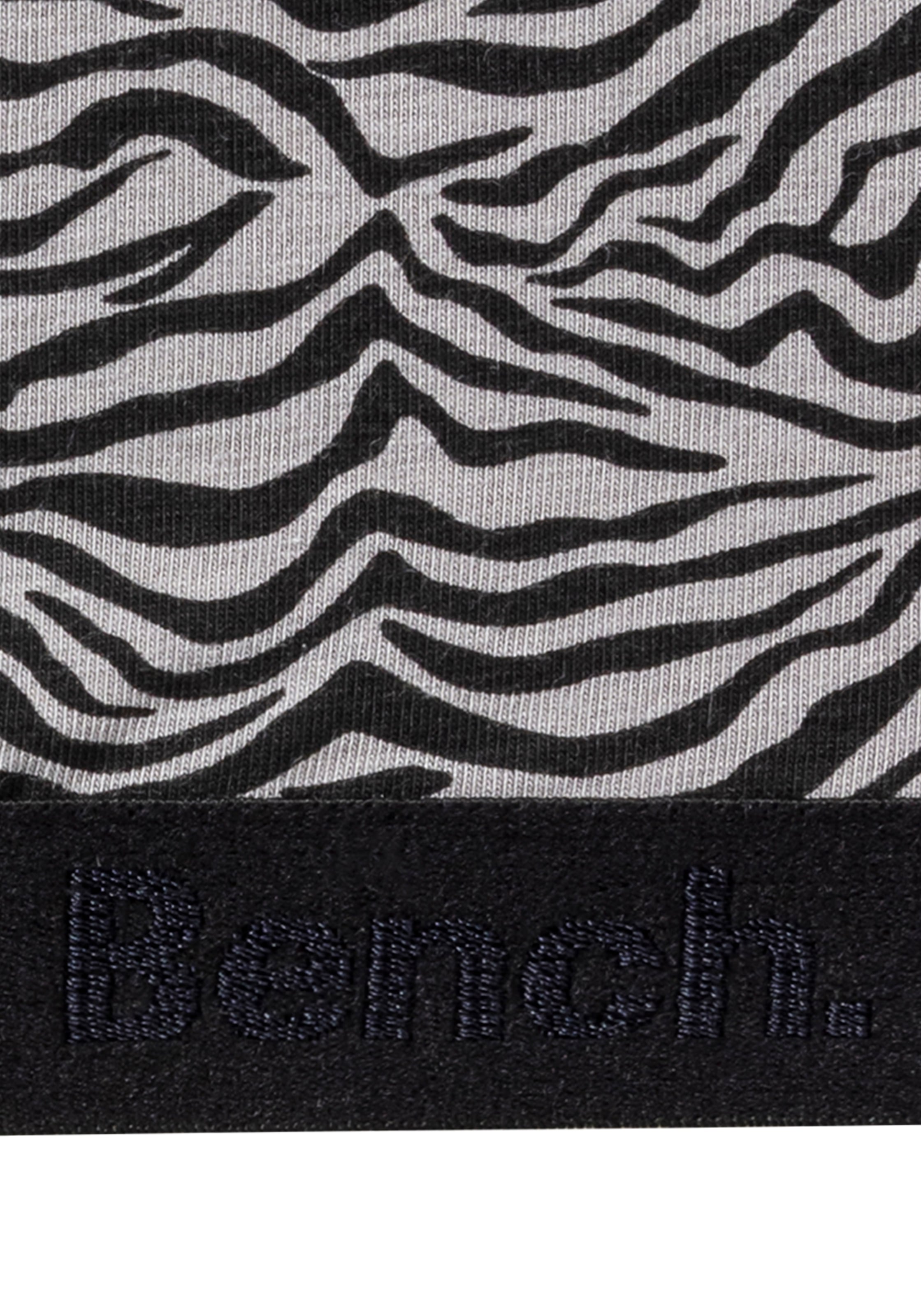 Bench. Set: Bustier, 4 in tonigem Zebramuster