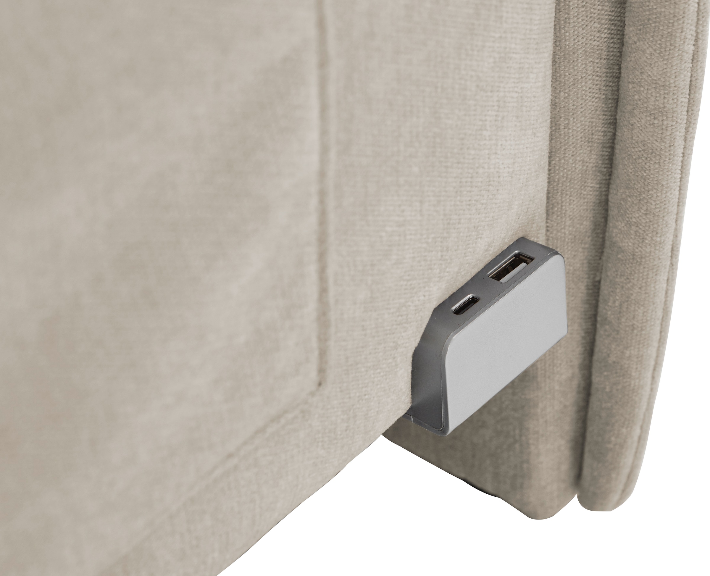 meise.möbel Kinderbett »FUN II« Polsterbett wahlweise mit Bettkasten, Jugendbett inkl. USB-Anschluss