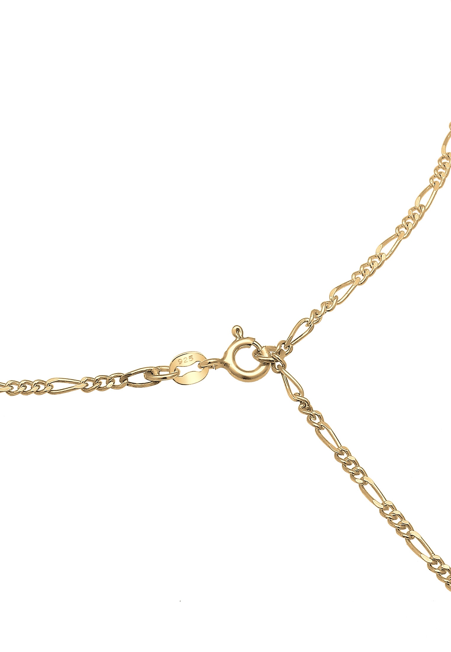 Elli Y-Kette »Halskette Y-Kette Figaro Basic Trend Verstellbar 925 Silber«