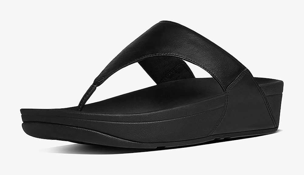 Fitflop Damen Dianette »LULU LEATHER TOEPOST« in schwarz, Größe 41