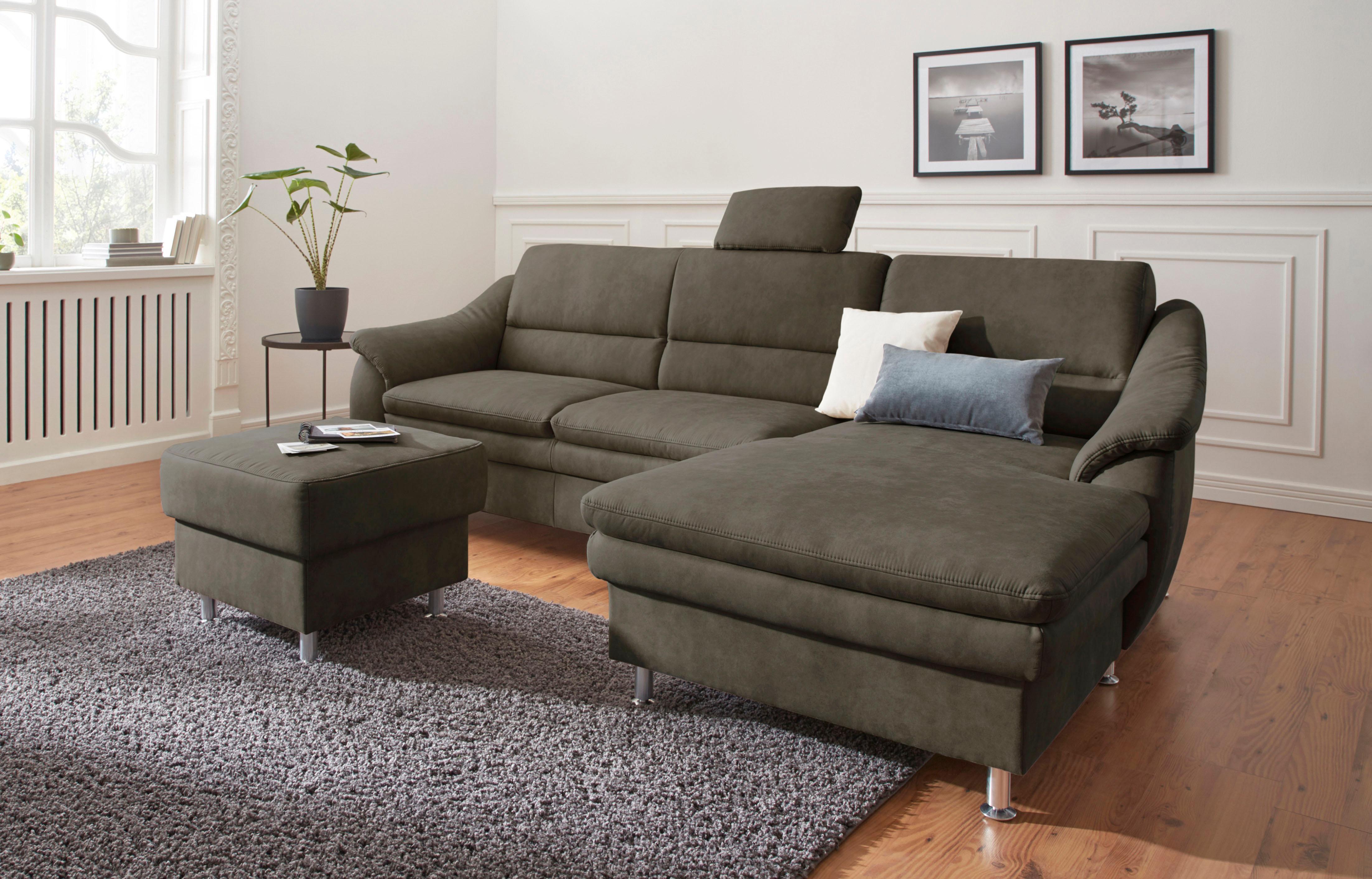 sit&more Ecksofa "Cardoso L-Form" mit Federkern, wahlweise mit Schlaffunktion