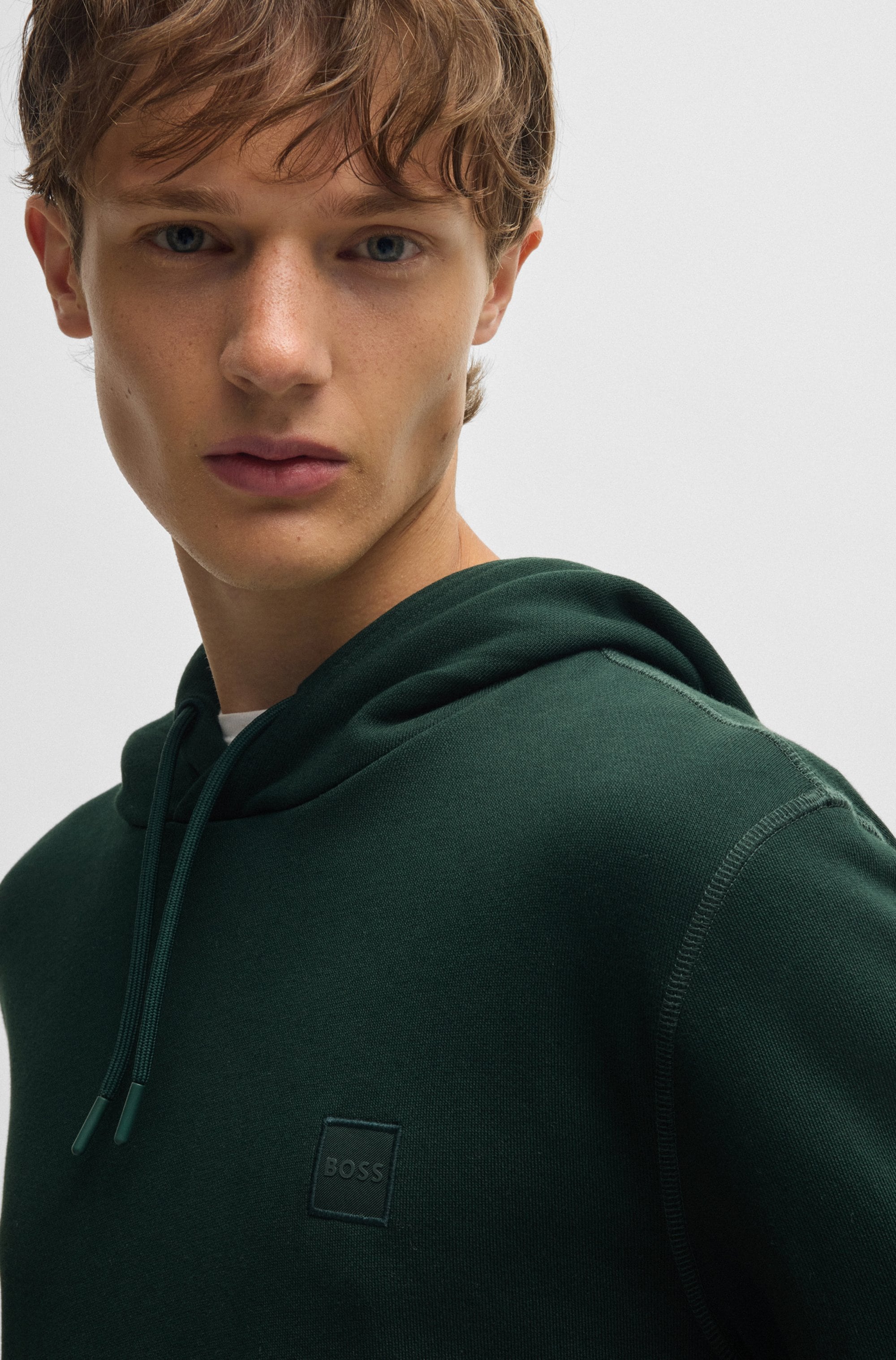 BOSS ORANGE Kapuzensweatshirt »Wetalk«, mit gesticktem BOSS Markenlabel