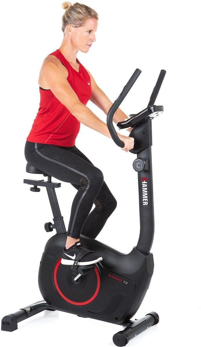 Hammer Sitz-Heimtrainer »Cardio T3«, Push&Turn Computer, ohne Stromanschluss, Tablet/Smartphone Halterung, leiser Bewegungsablauf mit geringem Pedalabstand, klein und kompakt