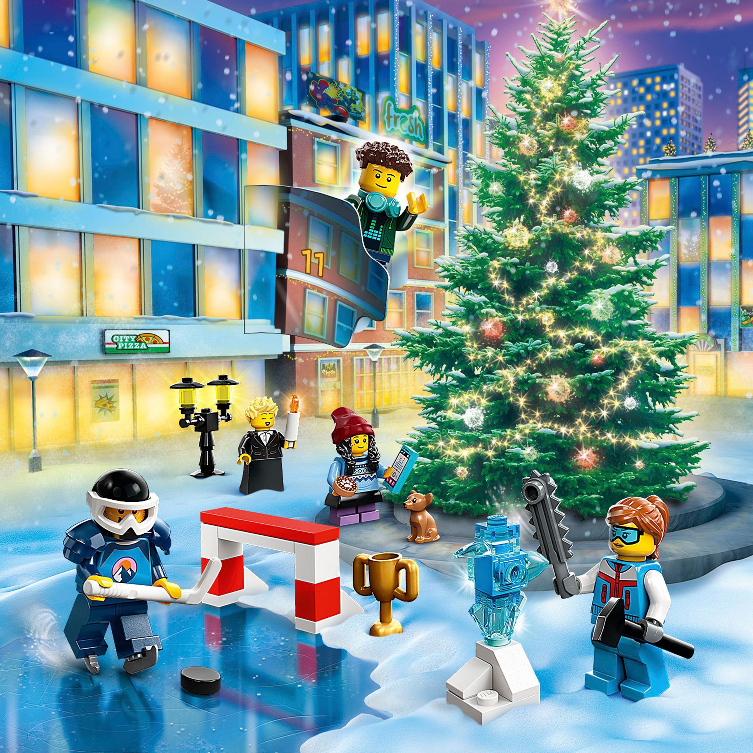 LEGO® Spielzeug-Adventskalender »Spielbausteine, LEGO City 2023 (60381), LEGO® City«, ab 5 Jahren, Made in Europe