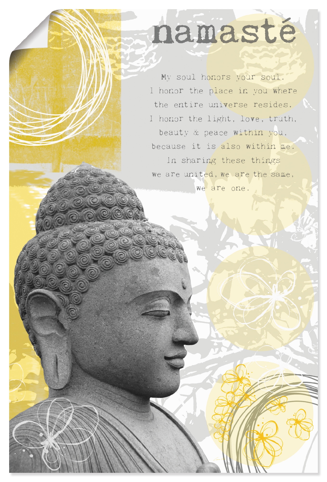 Größen »Buddha Artland St.), Alubild, Online in Poster I«, Wandbild OTTO als im Religion, verschied. Shop (1 Outdoorbild,