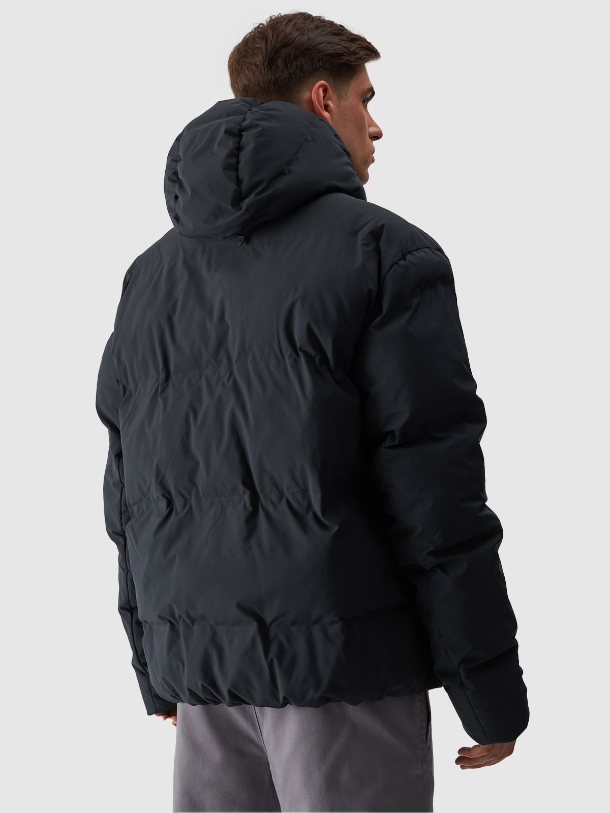4F Steppjacke, mit Kapuze
