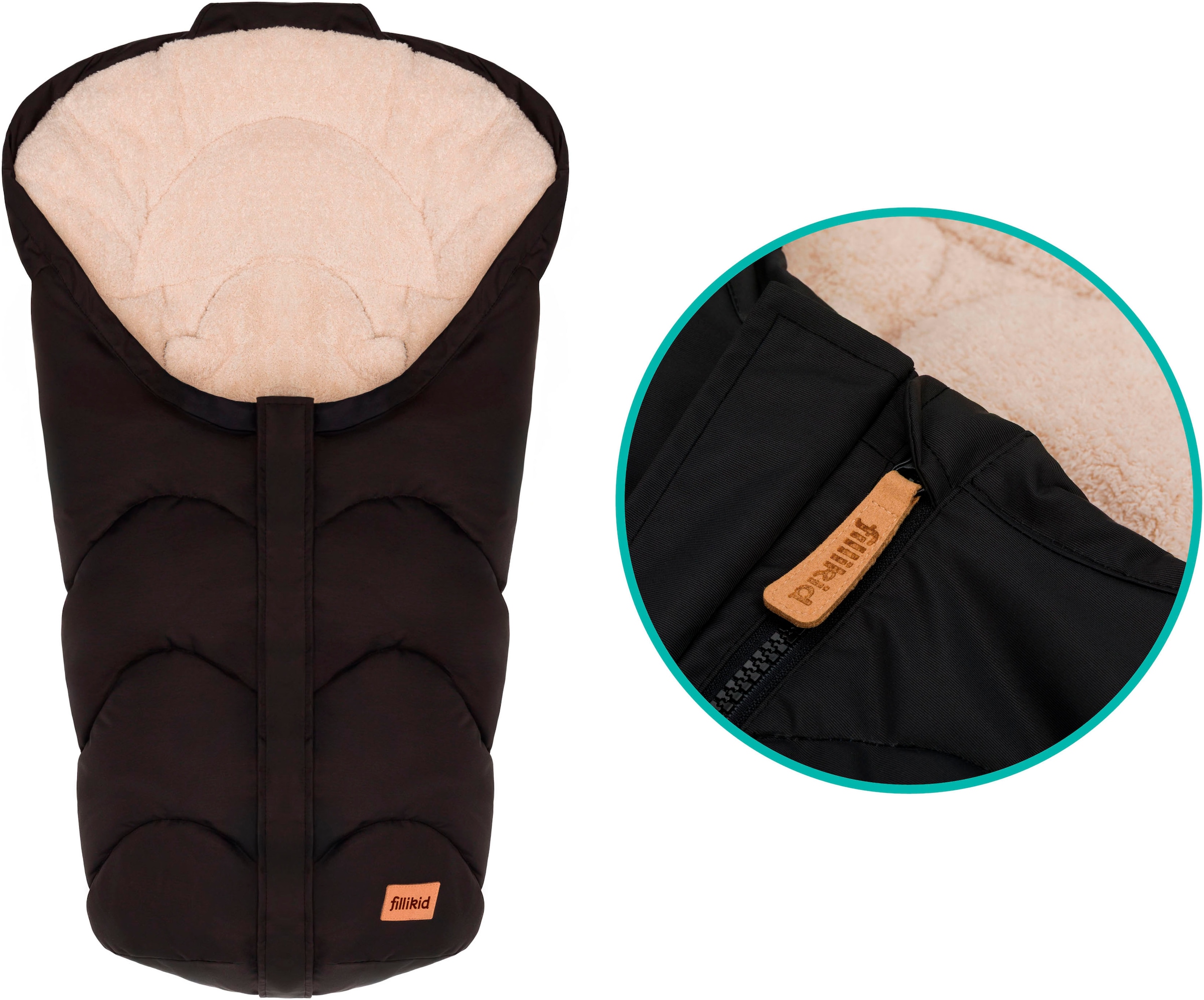 Fillikid Fußsack »Torre, Winterfußsack Gr. 0«, für Autositze Gr. 0 und Kinderwagen