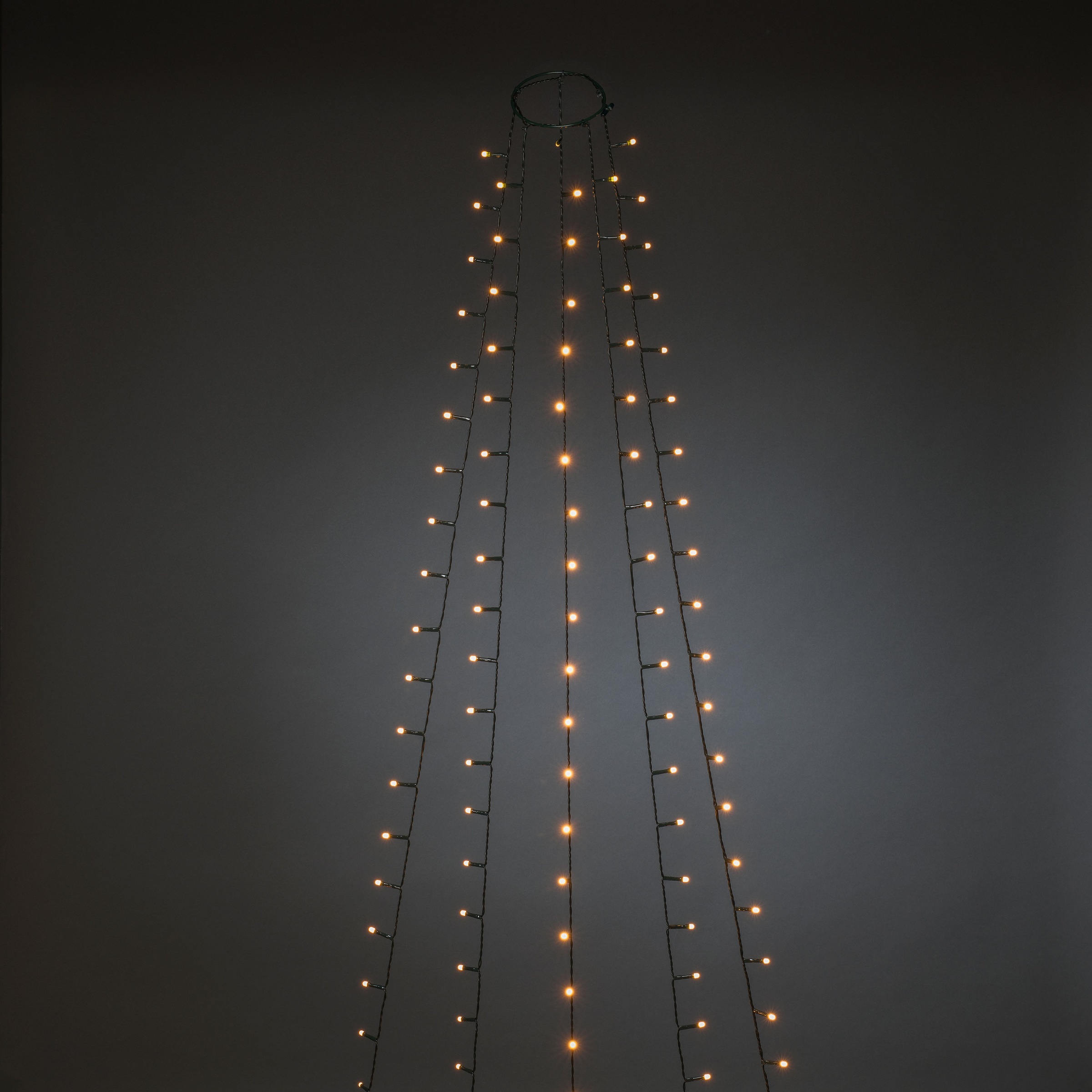 KONSTSMIDE LED-Baummantel »Weihnachtsdeko, Christbaumschmuck«, 200 St.- flammig, LED Lichterkette mit Ring Ø 8, 5 Stränge à 40 Dioden, gefrostet  bei OTTO