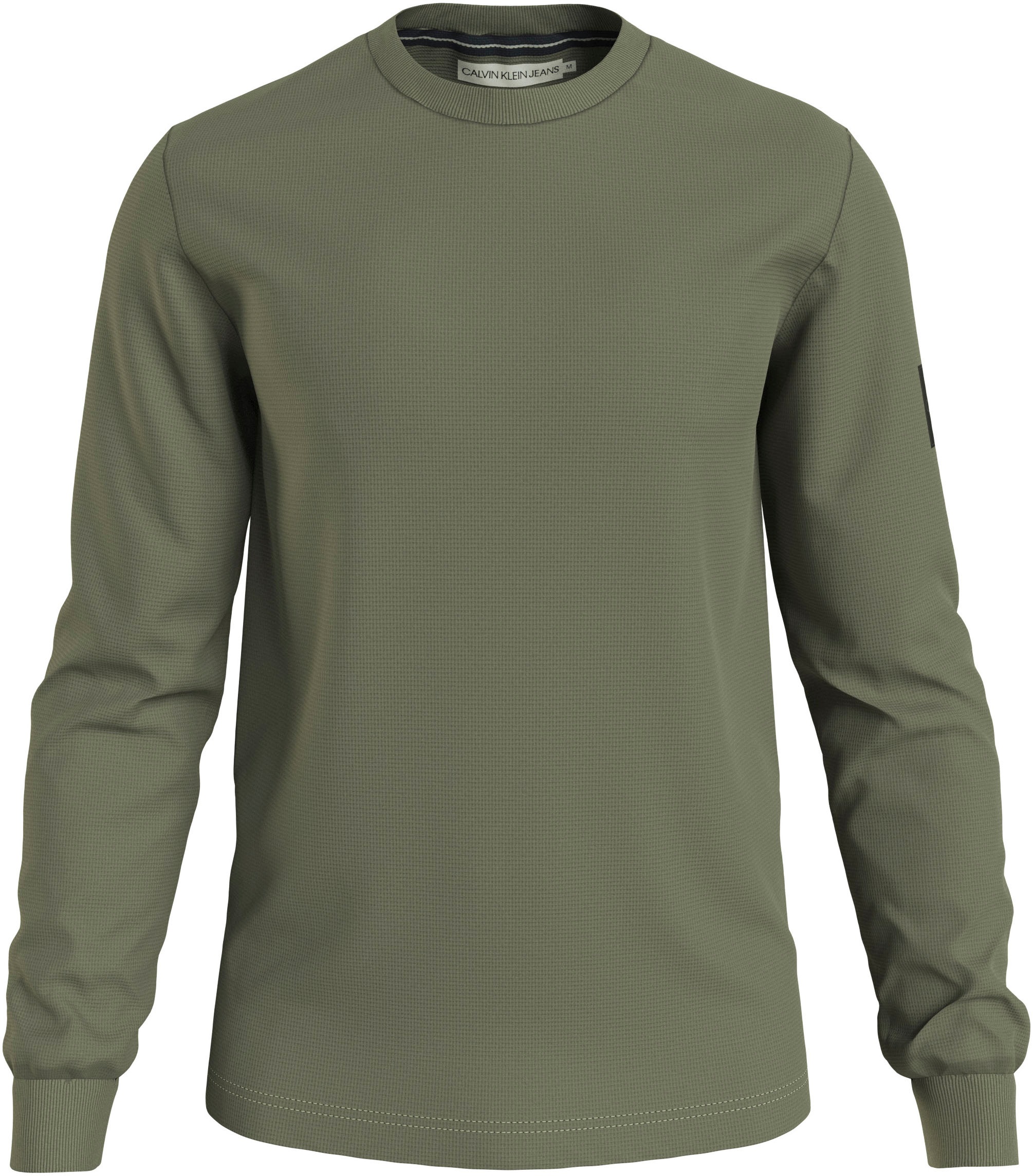 Calvin Klein Jeans Langarmshirt »BADGE WAFFLE LS TEE«, mit Logopatch