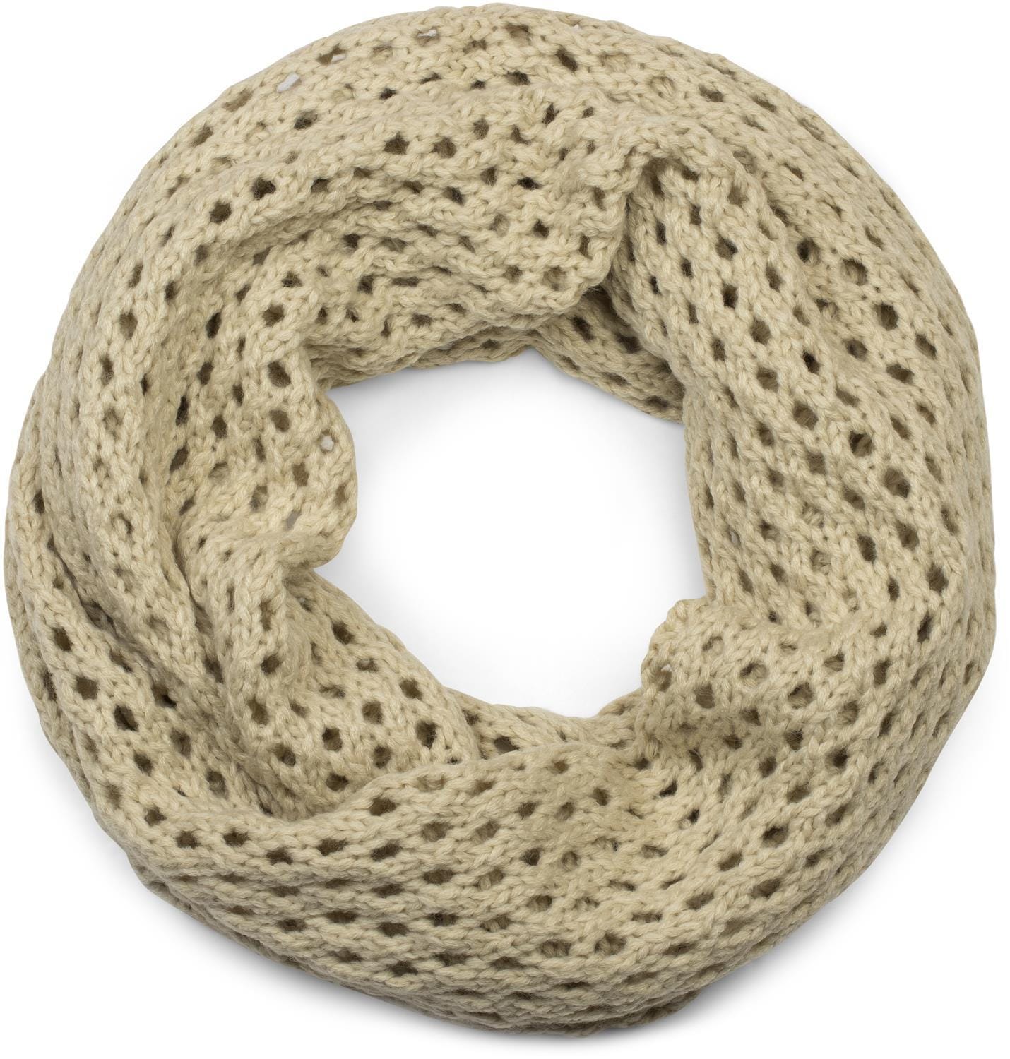 styleBREAKER Strickschal »Strick Loop Schal mit Loch Muster« 1 Stk.