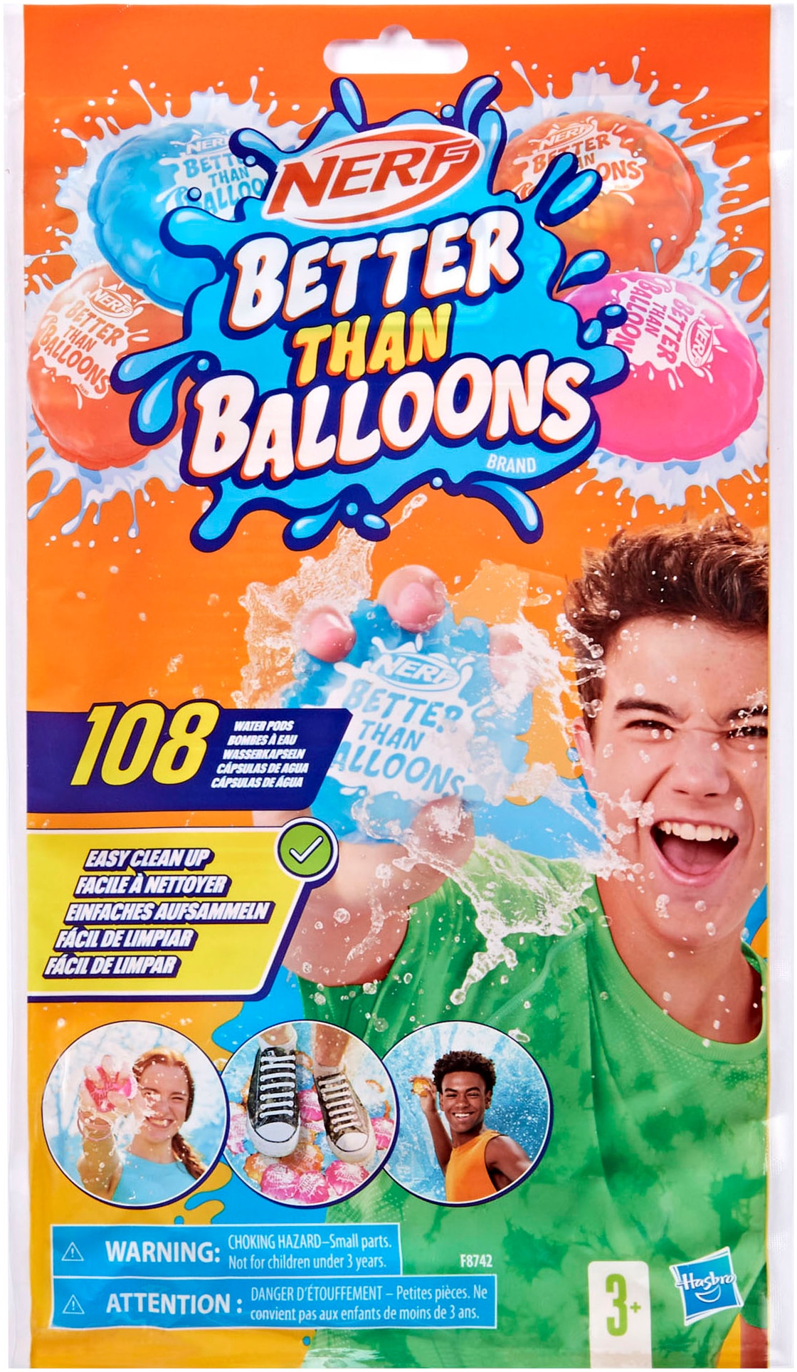 Badespielzeug »Nerf, Better Than Balloons Wasserkapseln (108 Stück)«