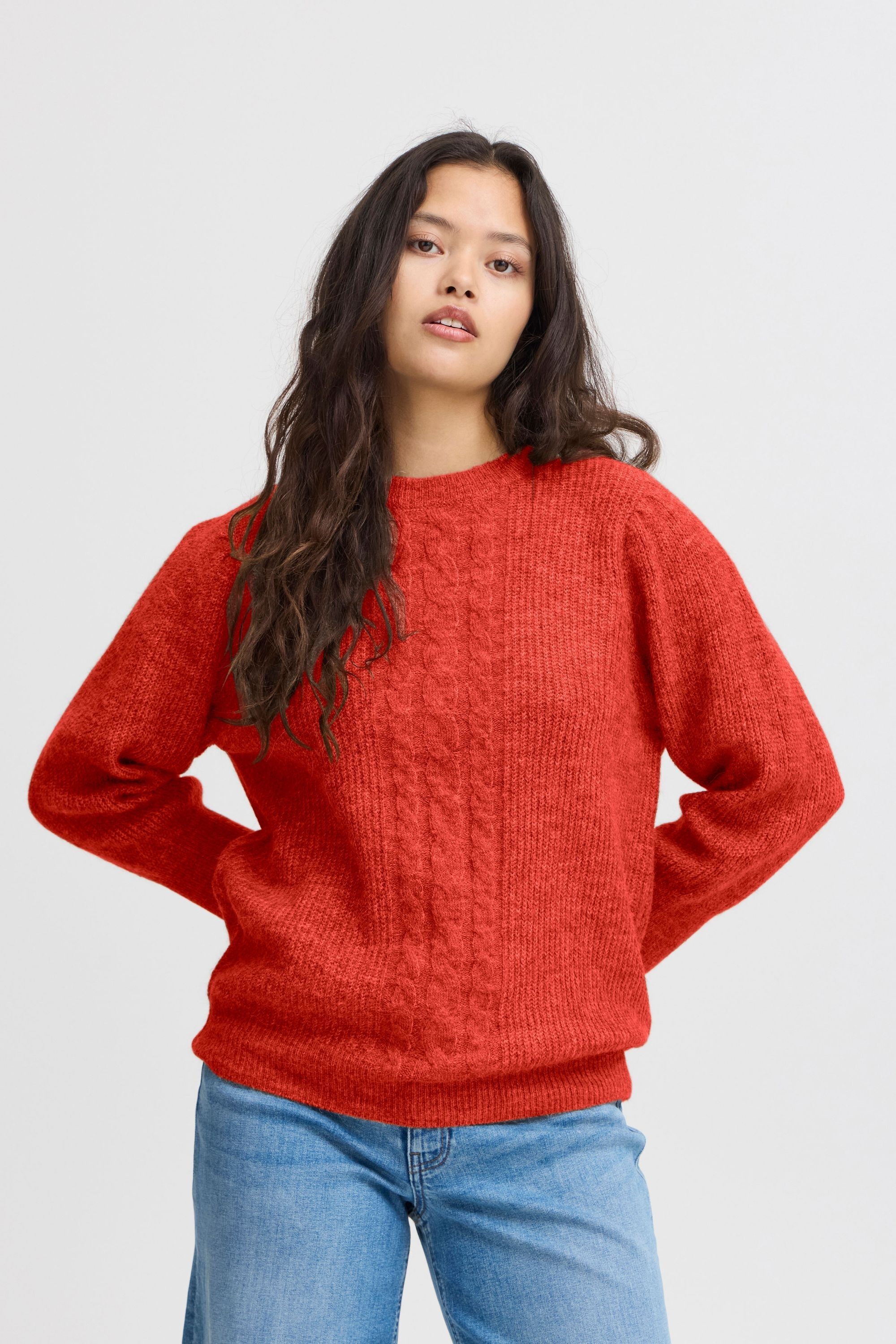 Ichi Strickfleece-Pullover »Strickpullover IHKAMARA MS3«