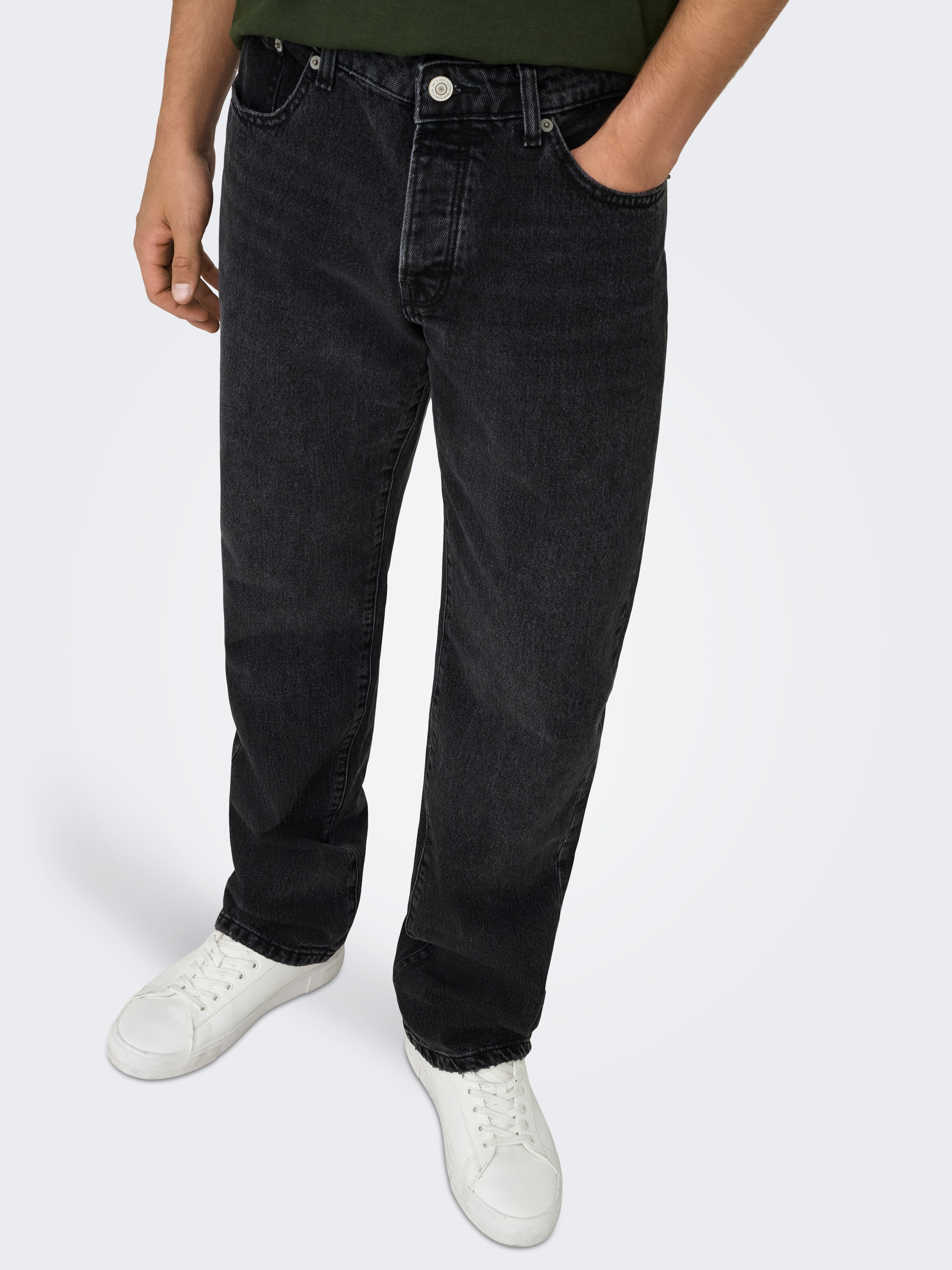 ONLY & SONS Regular-fit-Jeans »ONSEDGE STRAIGHT BROMO 0017 DOT DNM NOOS«