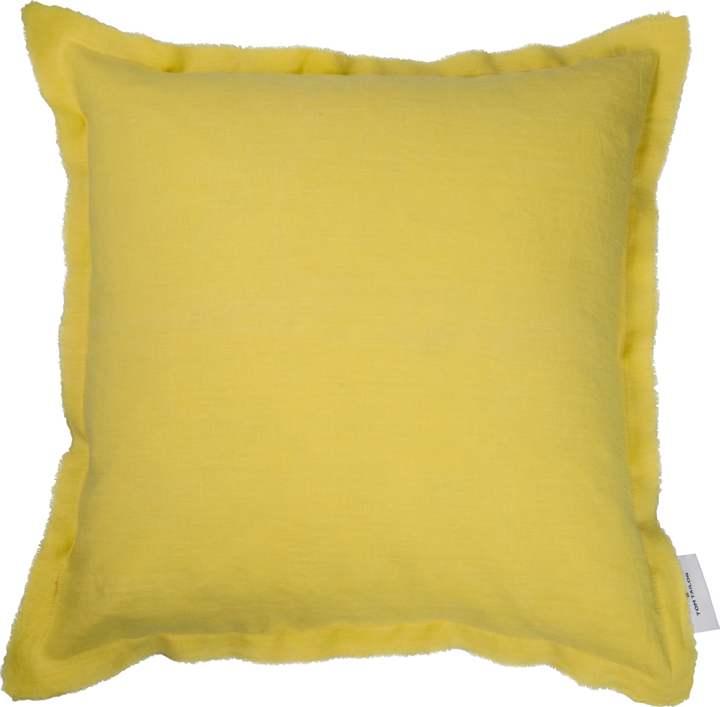 TOM TAILOR Kissenhülle »Fringed Linen«, (1 St.), mit fransigem Stehsaum