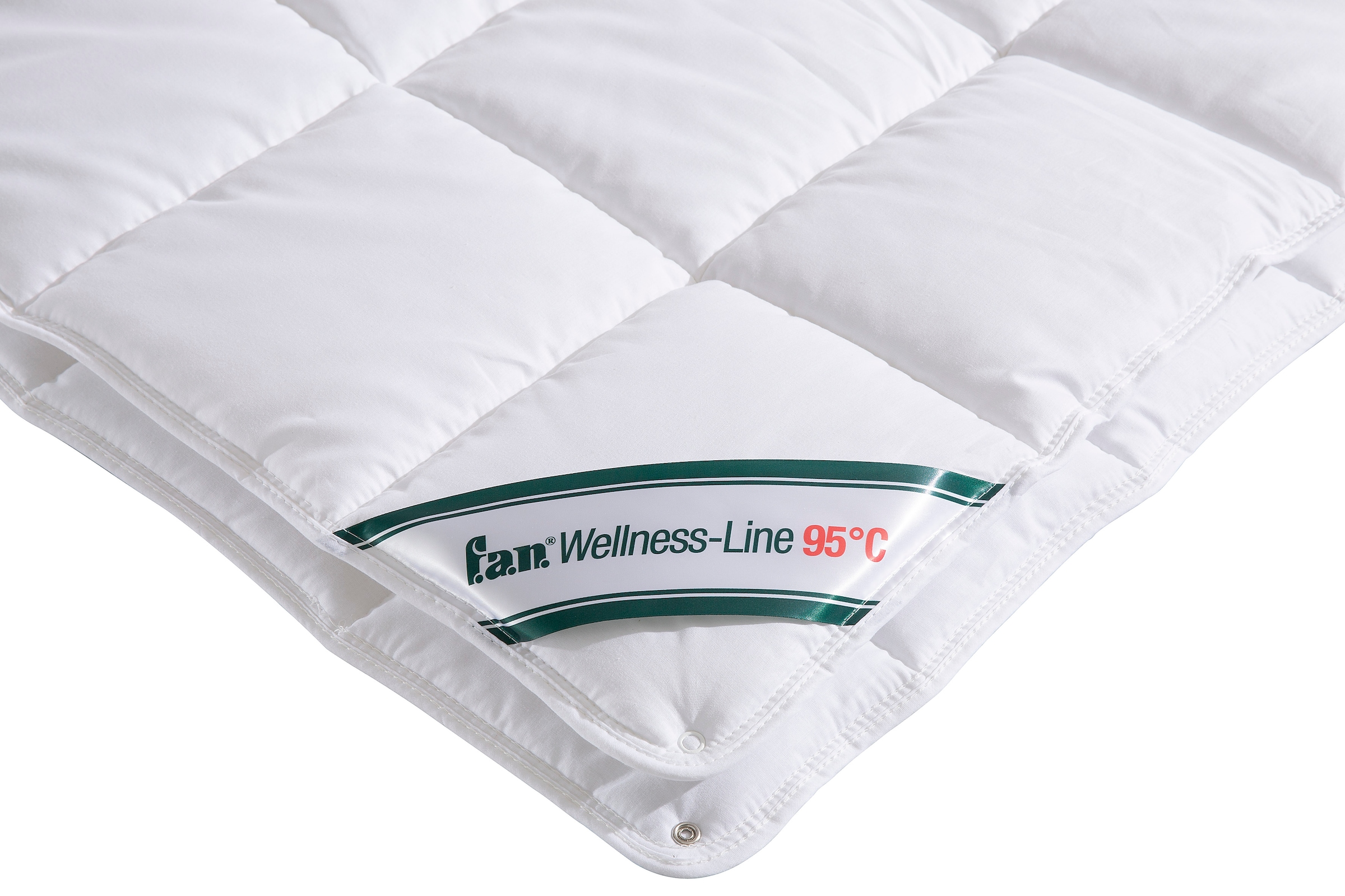 f.a.n. Schlafkomfort Kunstfaserbettdecke »Wellness Line«, 4-Jahreszeiten, Füllung Polyester, Bezug 100% Baumwolle, (1 St.), kochfest bis 95 °C - mit immer wieder aufschüttelbarer Faserfüllung