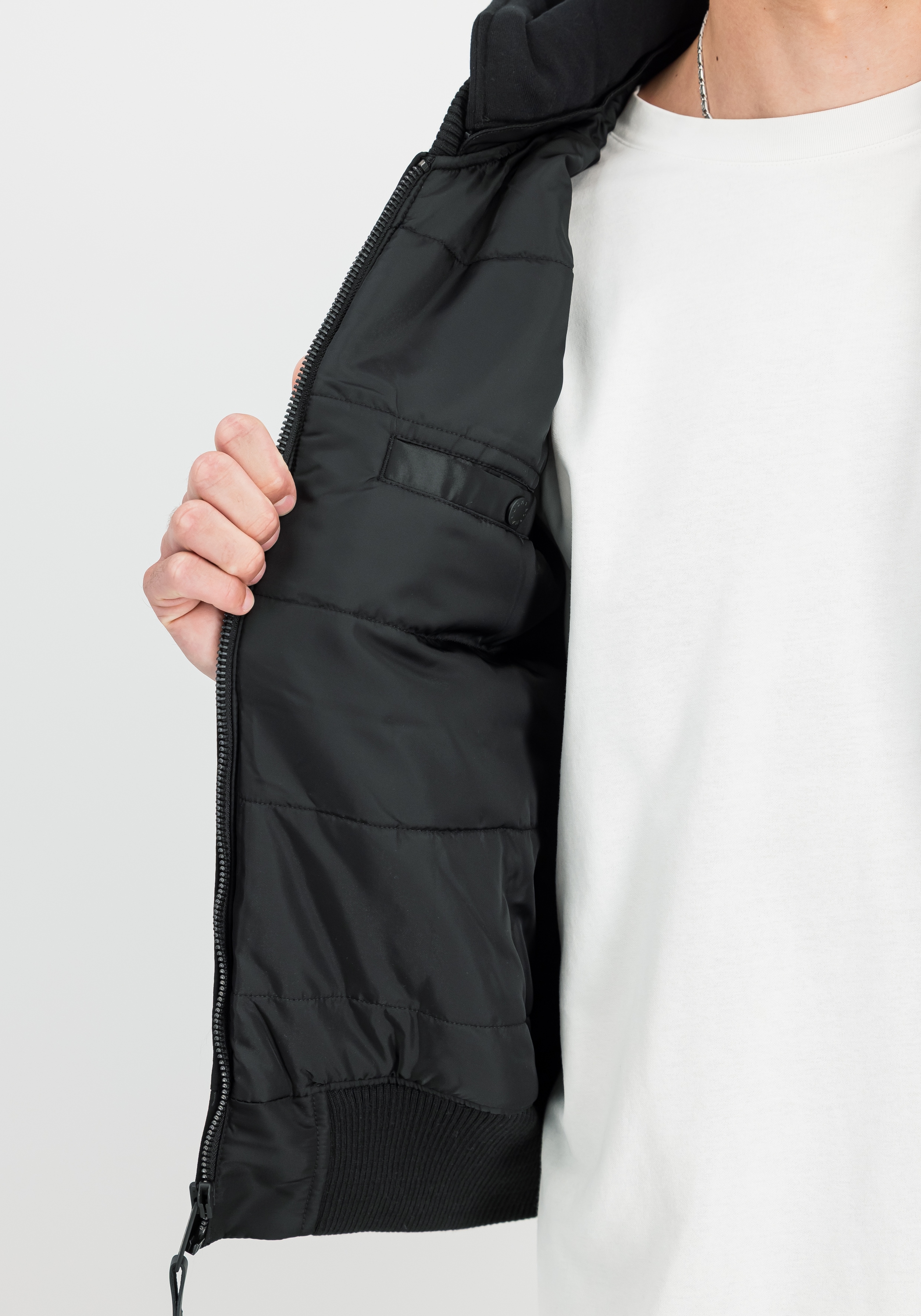 Alpha Industries Bomberjacke »Alpha Industries Men - Bomber Jackets MA-1 Zip Hood Backprint«