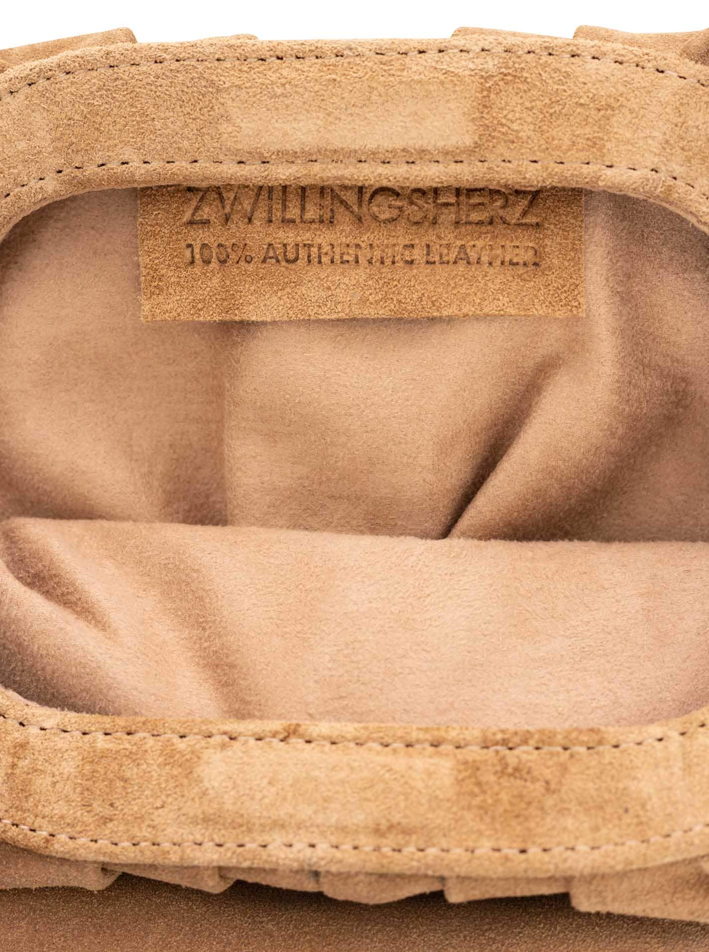 Zwillingsherz Tragetasche »"City Nights Suede"« justierbares Band, softes Wild-Leder