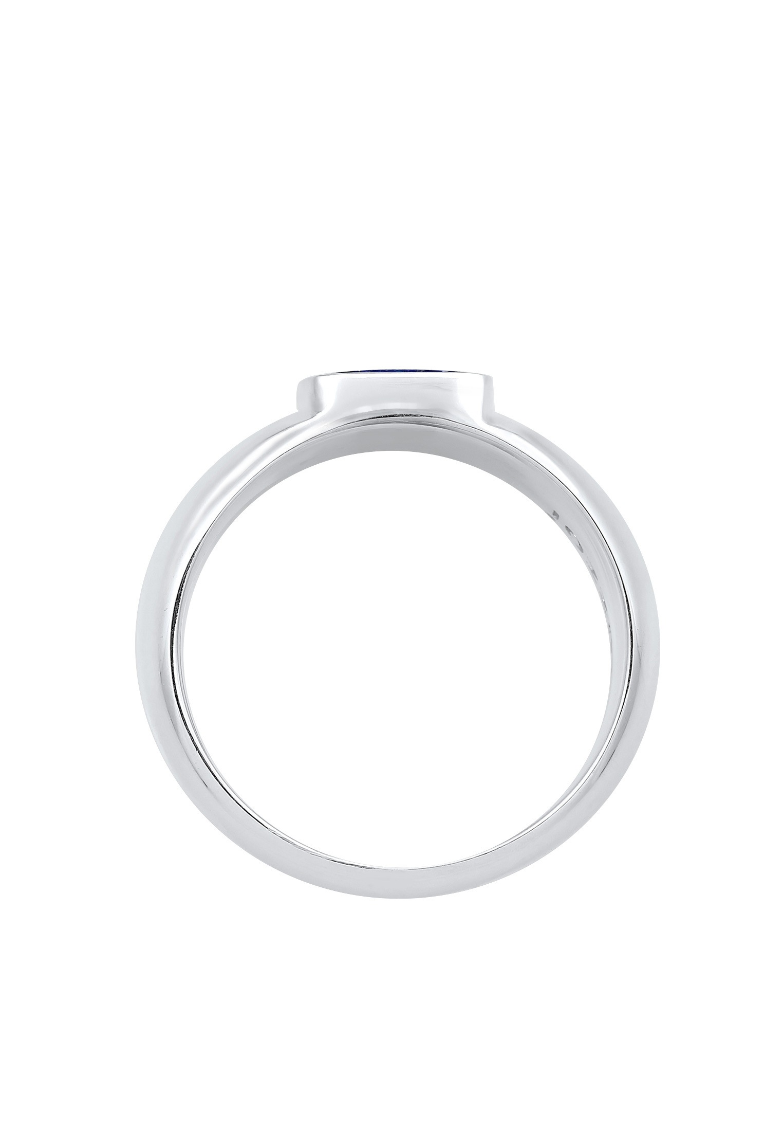 Kuzzoi Siegelring »Ring Herren Siegelring Sodalith Quadrat Basic 925 Silber«