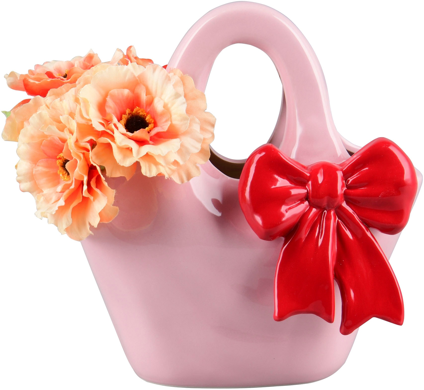 MIRRORS AND MORE Dekovase »BOW« Bunte Dekovase in auffälliger Form