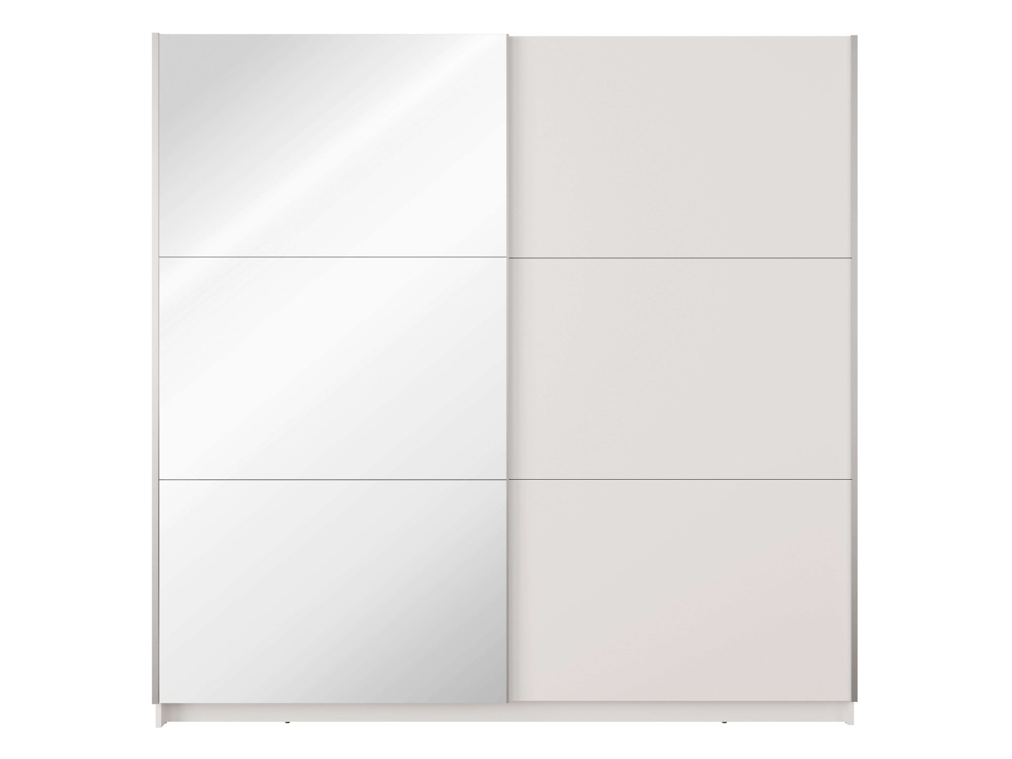 INOSIGN Kleiderschrank »Kleiderschrank Fresno mit 5 Einlegeböden, Spiegel und Kleiderstange«, Garderobe mit 2 Schwebetüren, B/H/T 150/207/62 cm