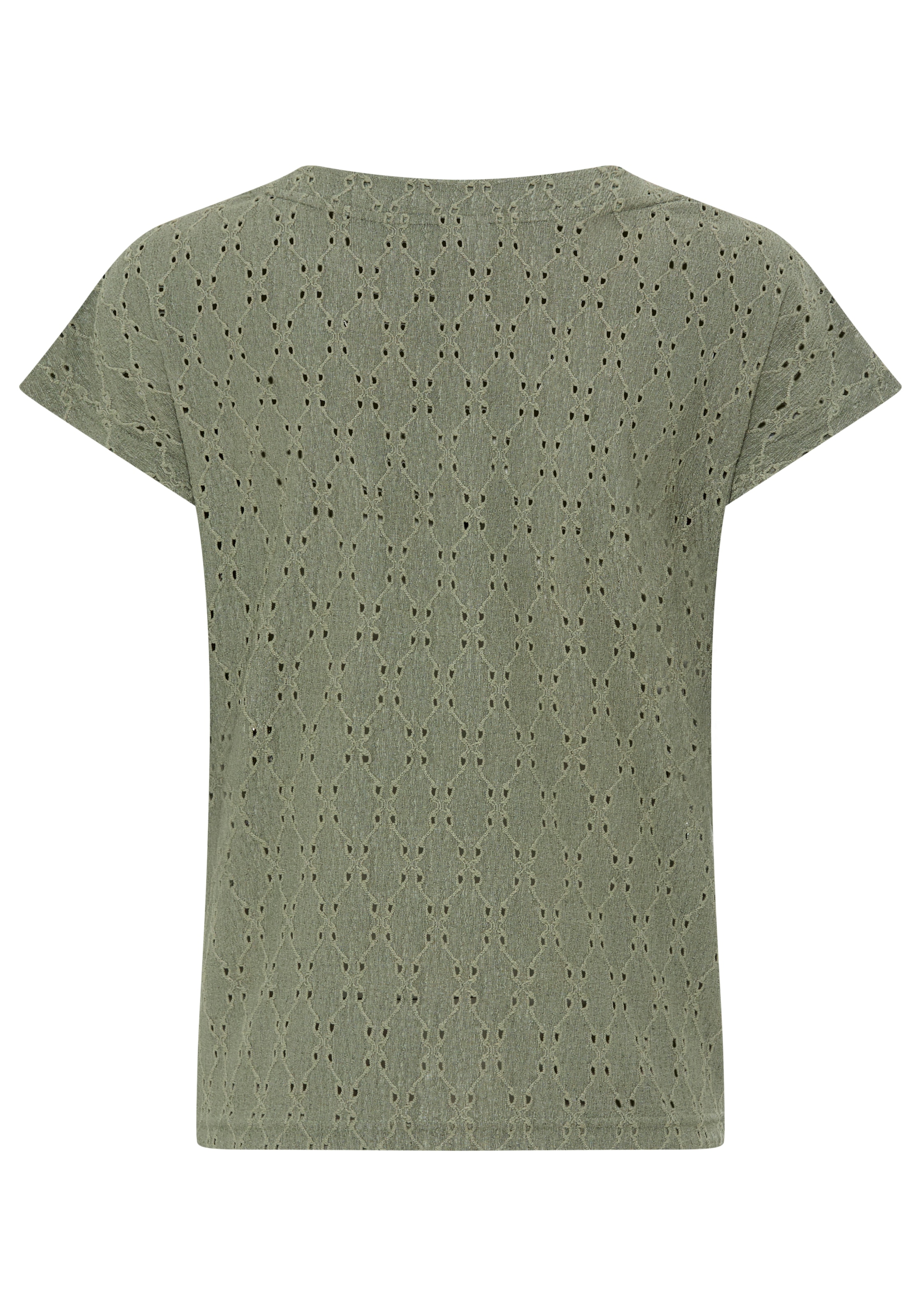 KangaROOS T-Shirt figurumspielende Passform, kurze Ärmel, hüftlange Schnittform