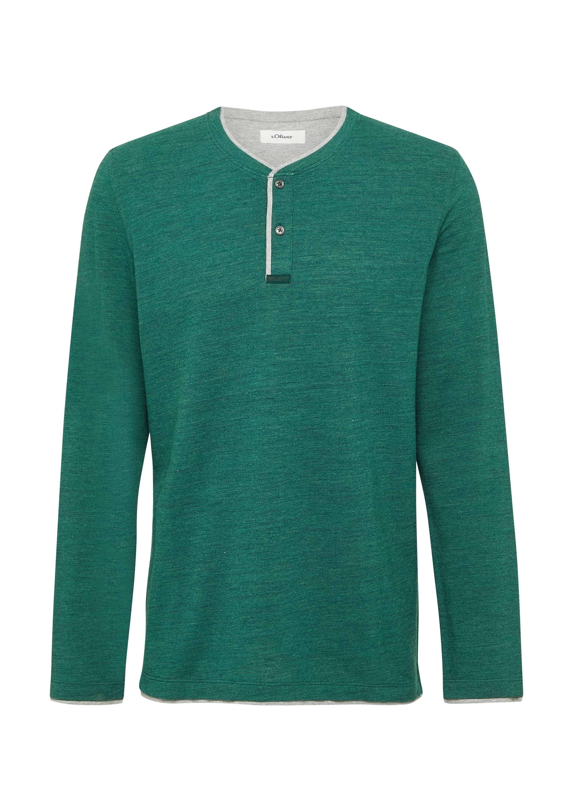 s.Oliver Henleyshirt, mit Kontrast-Details